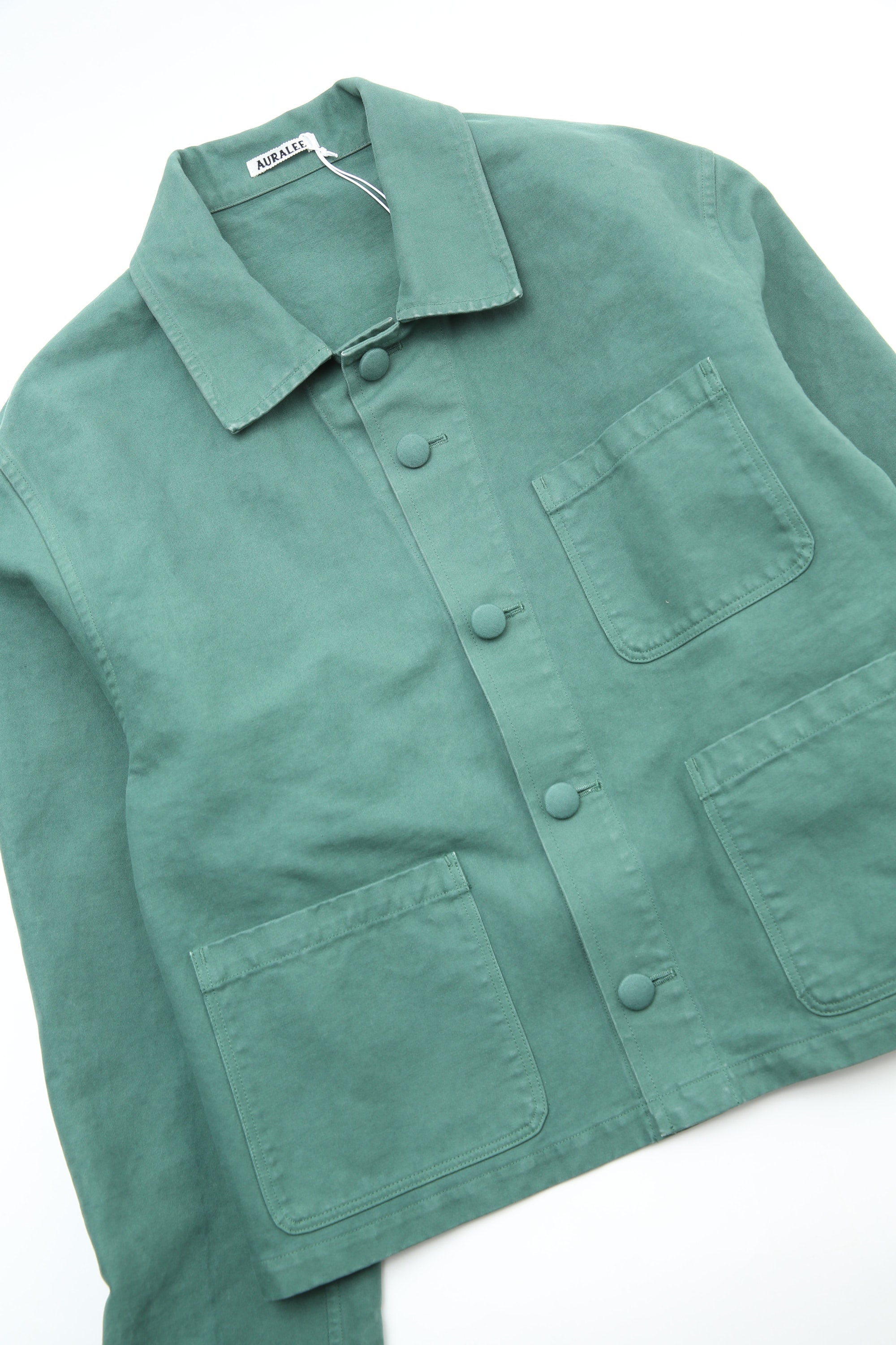 AURALEE ワークジャケット　モスグリーン Auralee Garment-Dyed Organic Cotton Heavy Twill Short Work Jacket