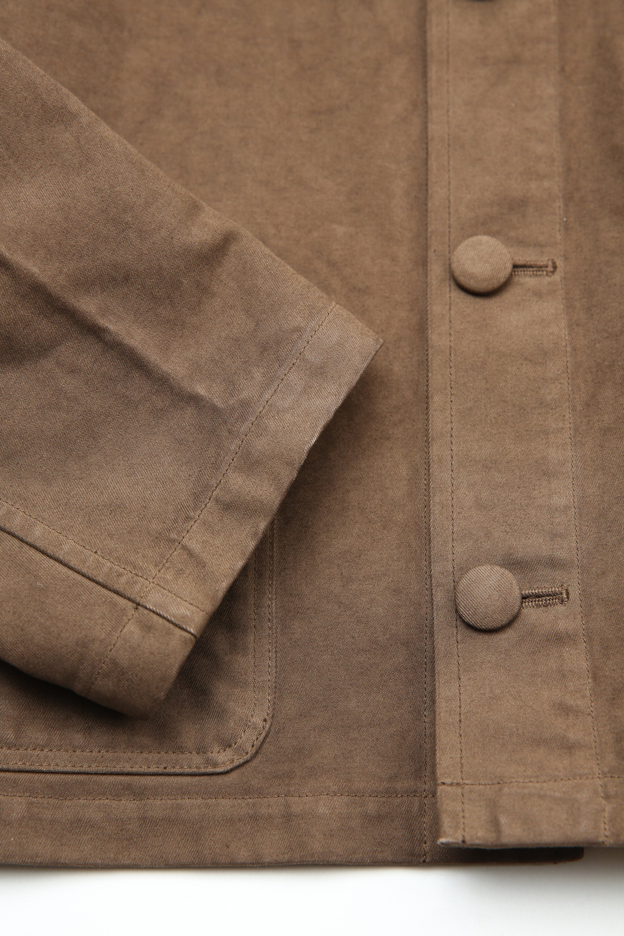 Auralee Garment-Dyed Organic Cotton Heavy Twill Short Work Jacket Auralee Garment-Dyed Organic Cotton Heavy Twill Short Work Jacket