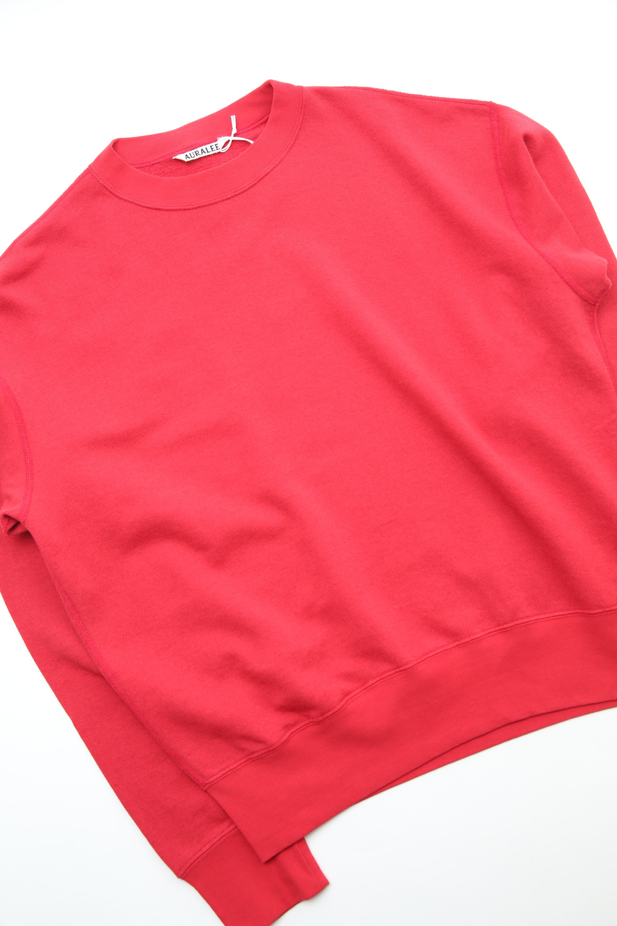 Auralee High Twist Light Sweat P/O - Red – Totem Brand Co.