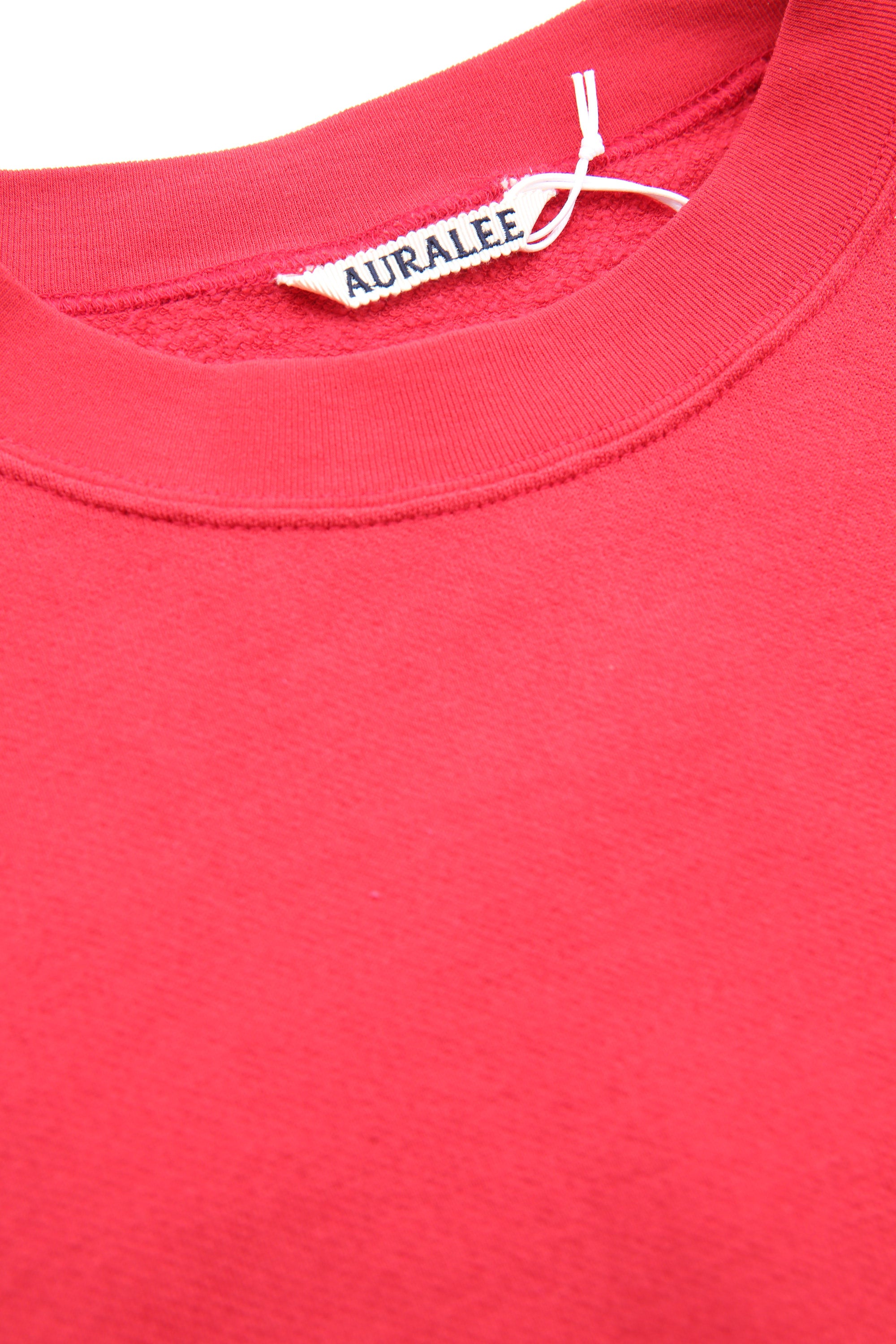 Auralee High Twist Light Sweat P/O - Red – Totem Brand Co.