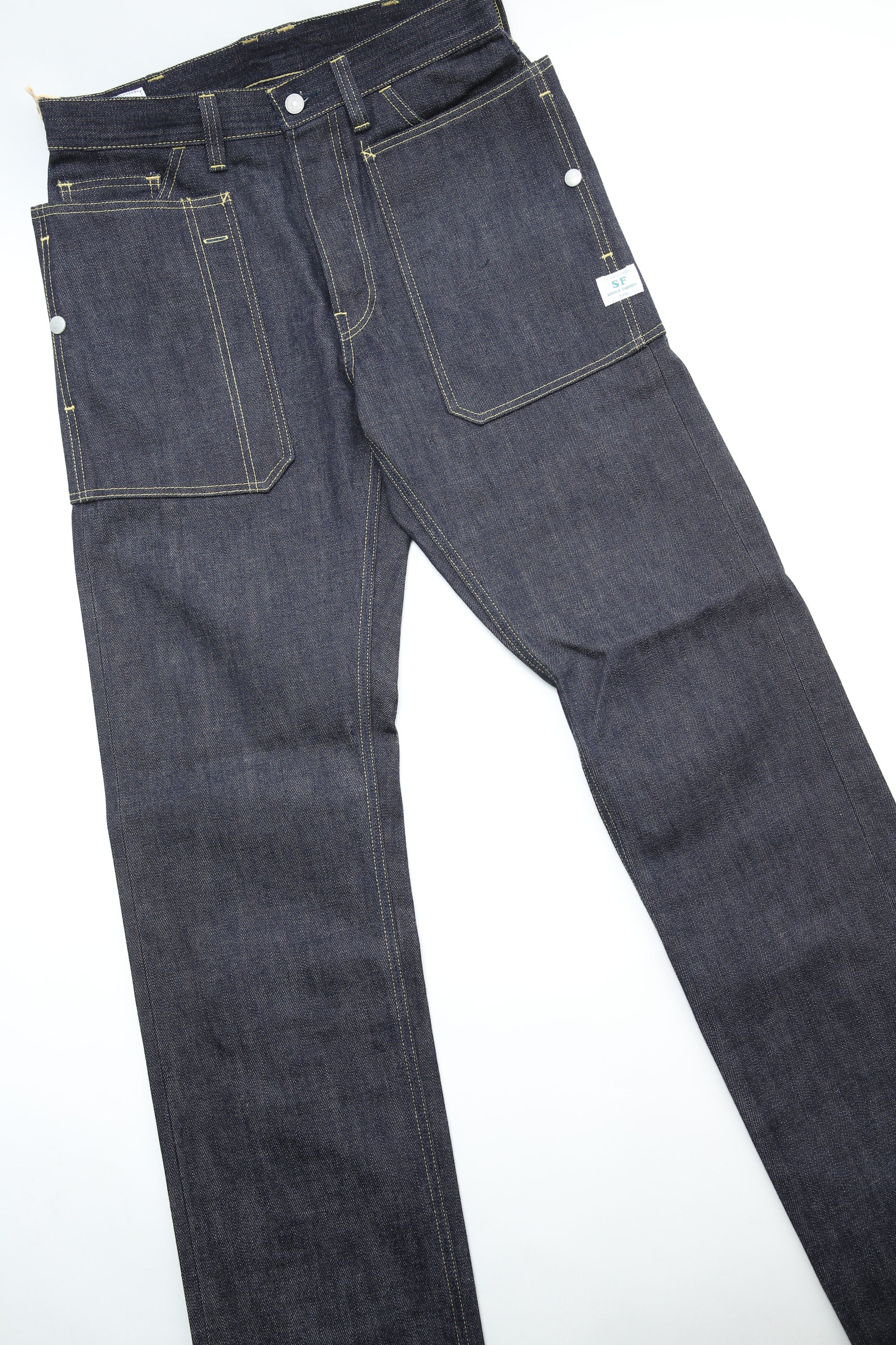 SASSAFRAS / Fall Leaf R Pants 14ozデニム M Sassafras Fall Leaf R Pants - Indigo – Totem Brand Co.