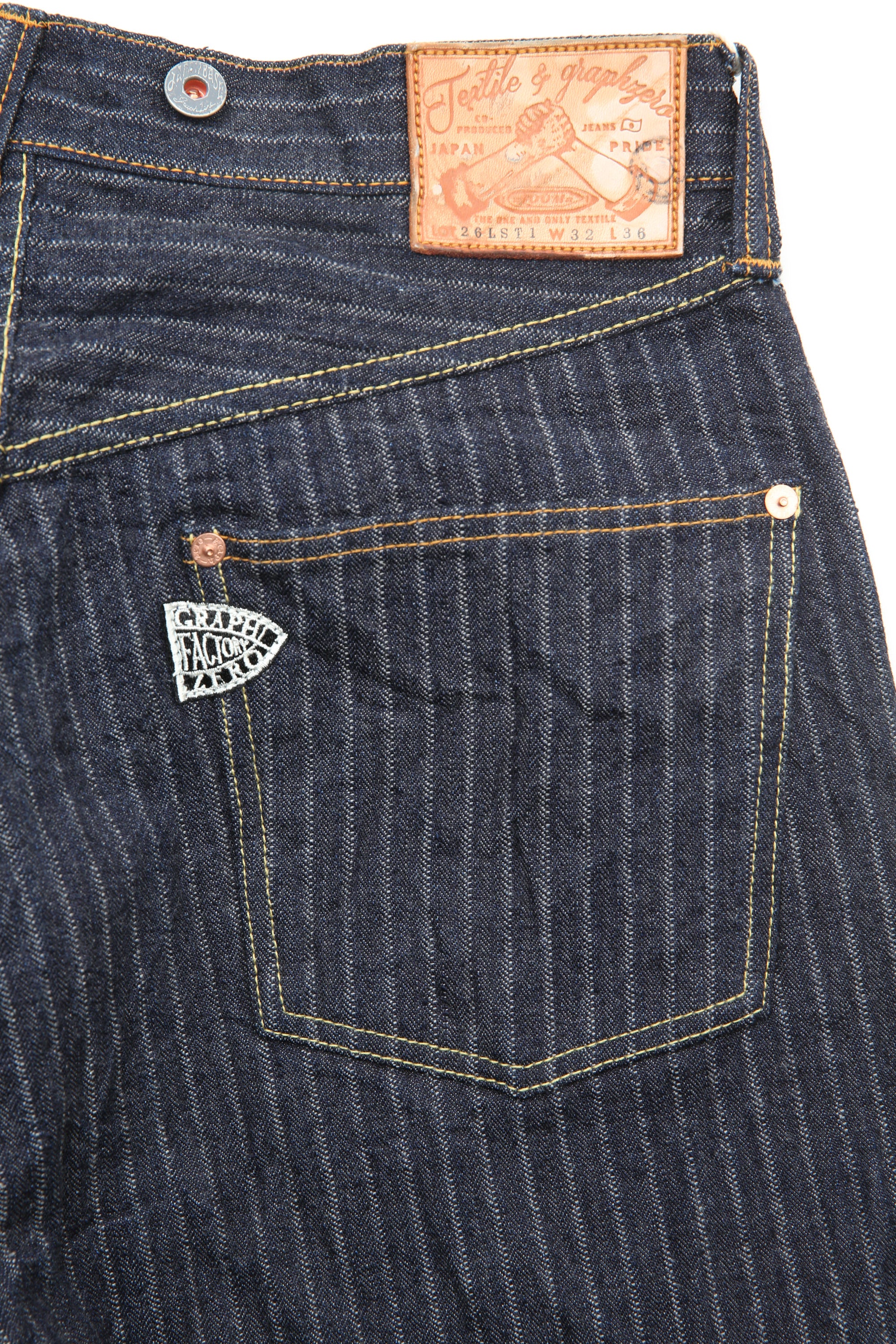Graph Zero 16oz Loose Straight Pant - Needle Pull HB. ST (One Wash