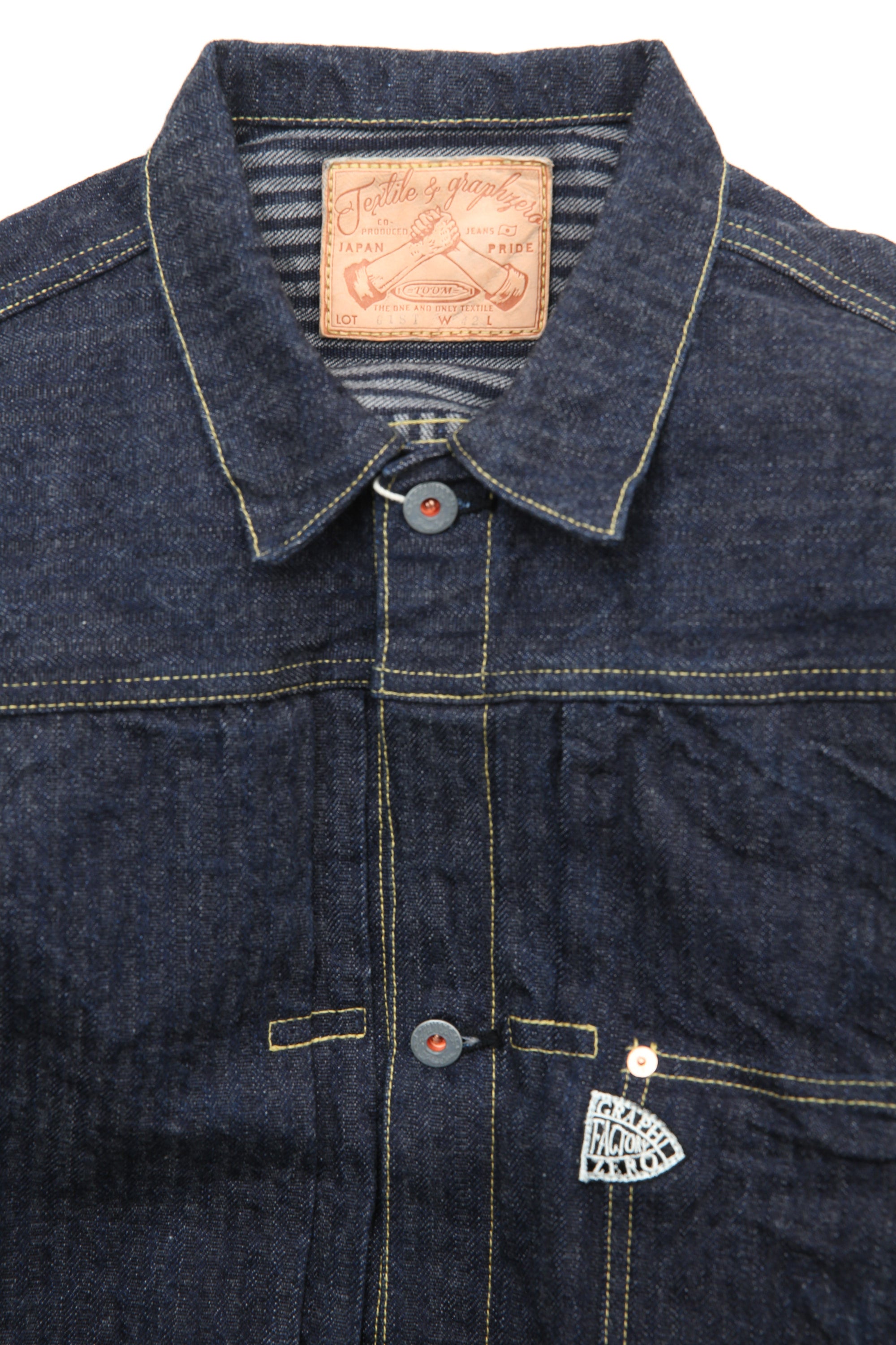Schott / 1st WWⅡ denim jacket Graph Zero WWⅡ 1ST Type 1 Jean Jacket - Hickory HC (One Wash