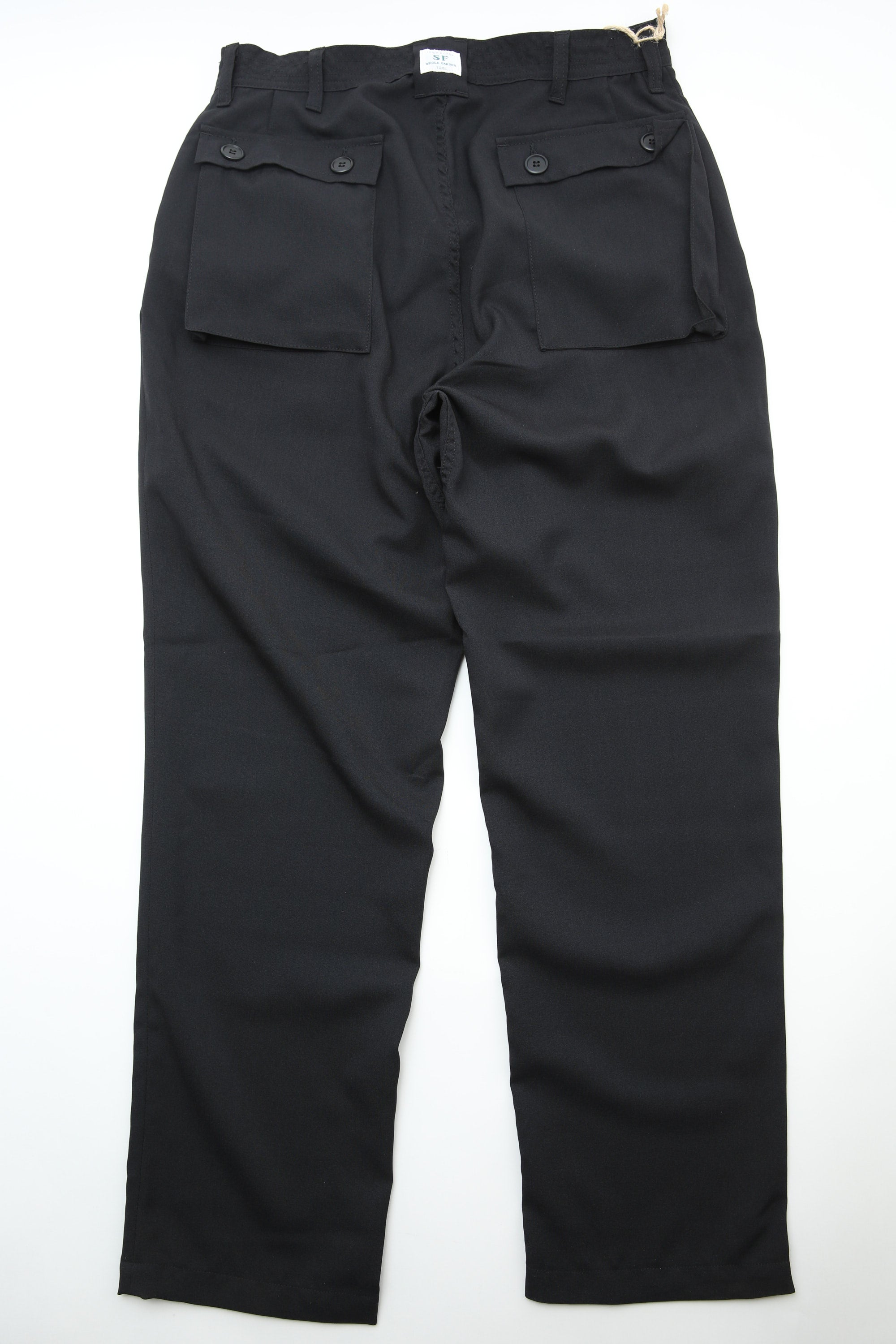 SASSAFRAS ササフラス GDU PANTS Sassafras G.D.U. Pants - Black Woolino – Totem Brand Co.