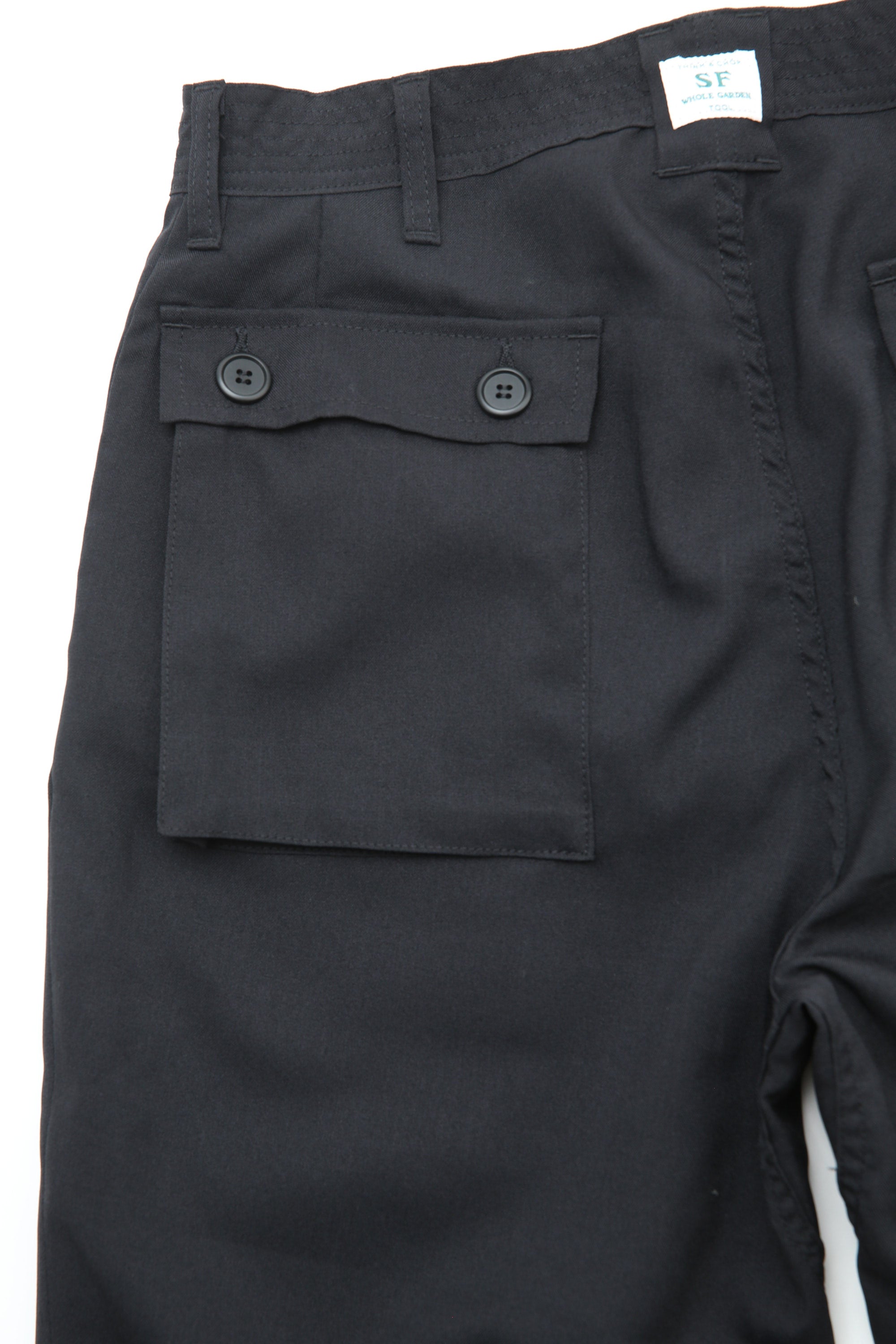 Sassafras G.D.U. Pants - Black Woolino – Totem Brand Co.