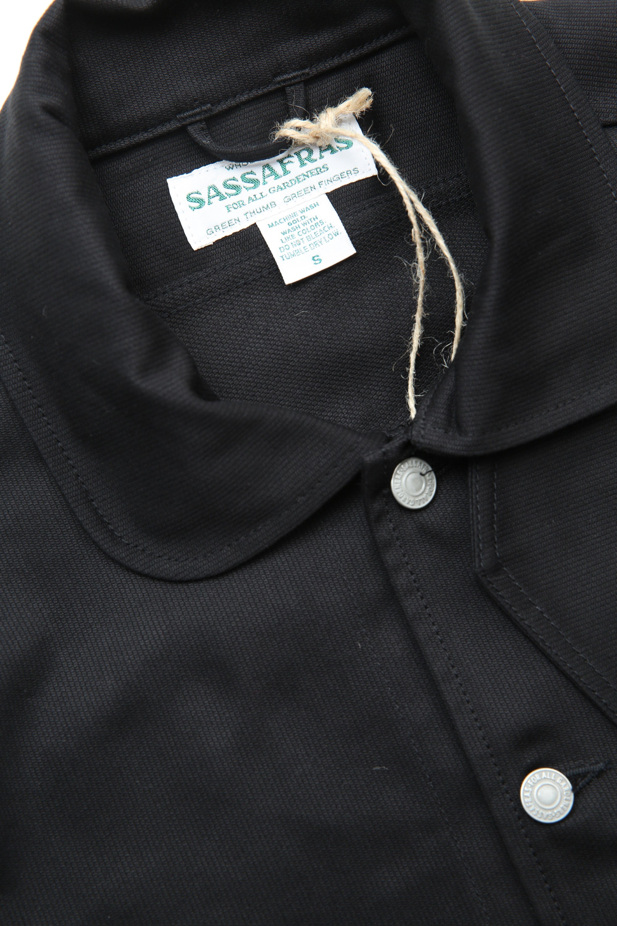 Sassafras Overgrown Trug Jacket - Black Pique – Totem Brand Co.