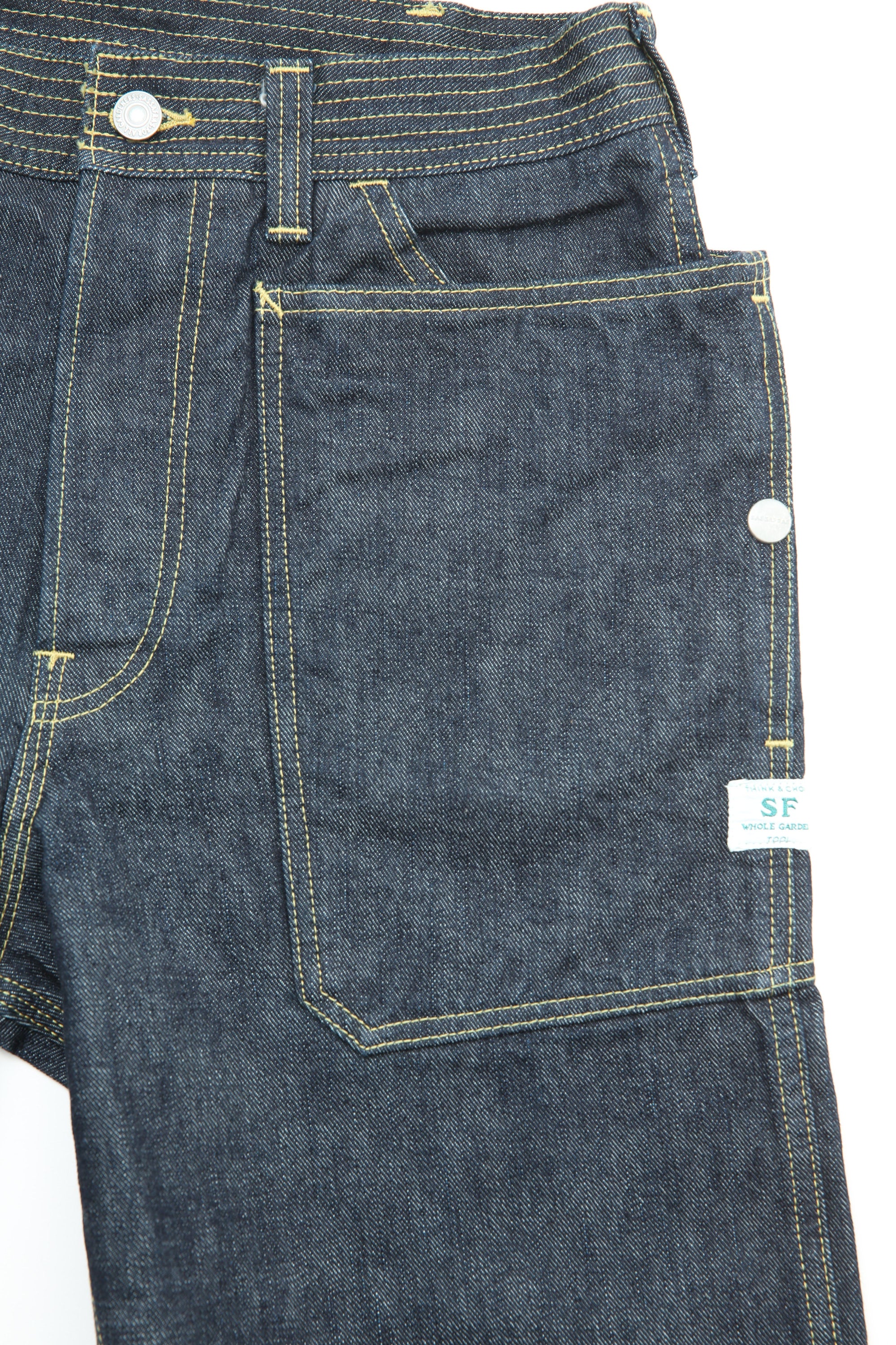 Sassafras Fall Leaf Pants 1/2 (Shorts) 13.5oz Denim - Indigo