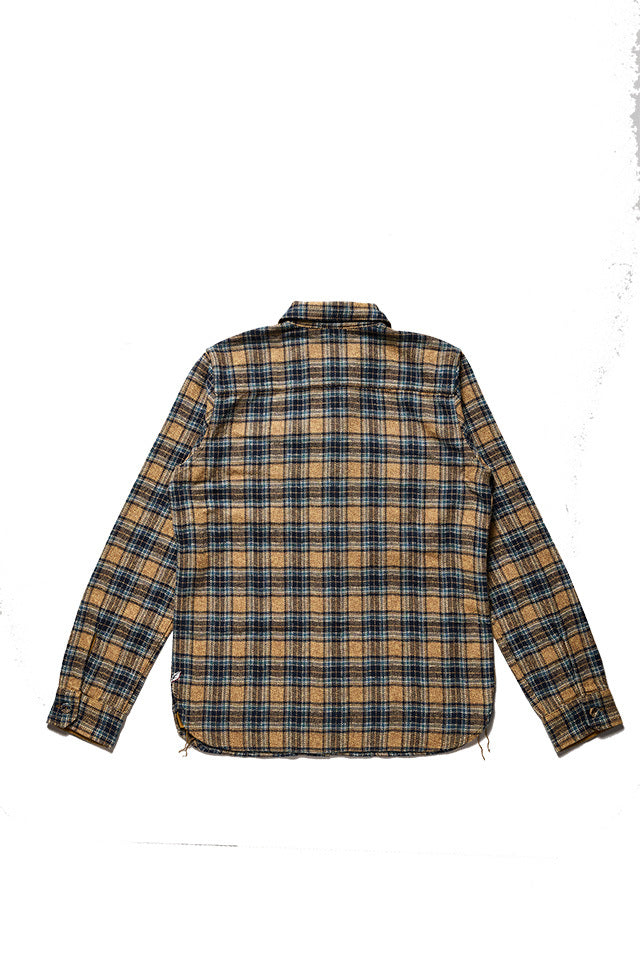 新品 READYMADE 23AW CHECK TWEED SHIRT Pure Blue Japan - [2229-BE] Men's Woven Tweed Check Double