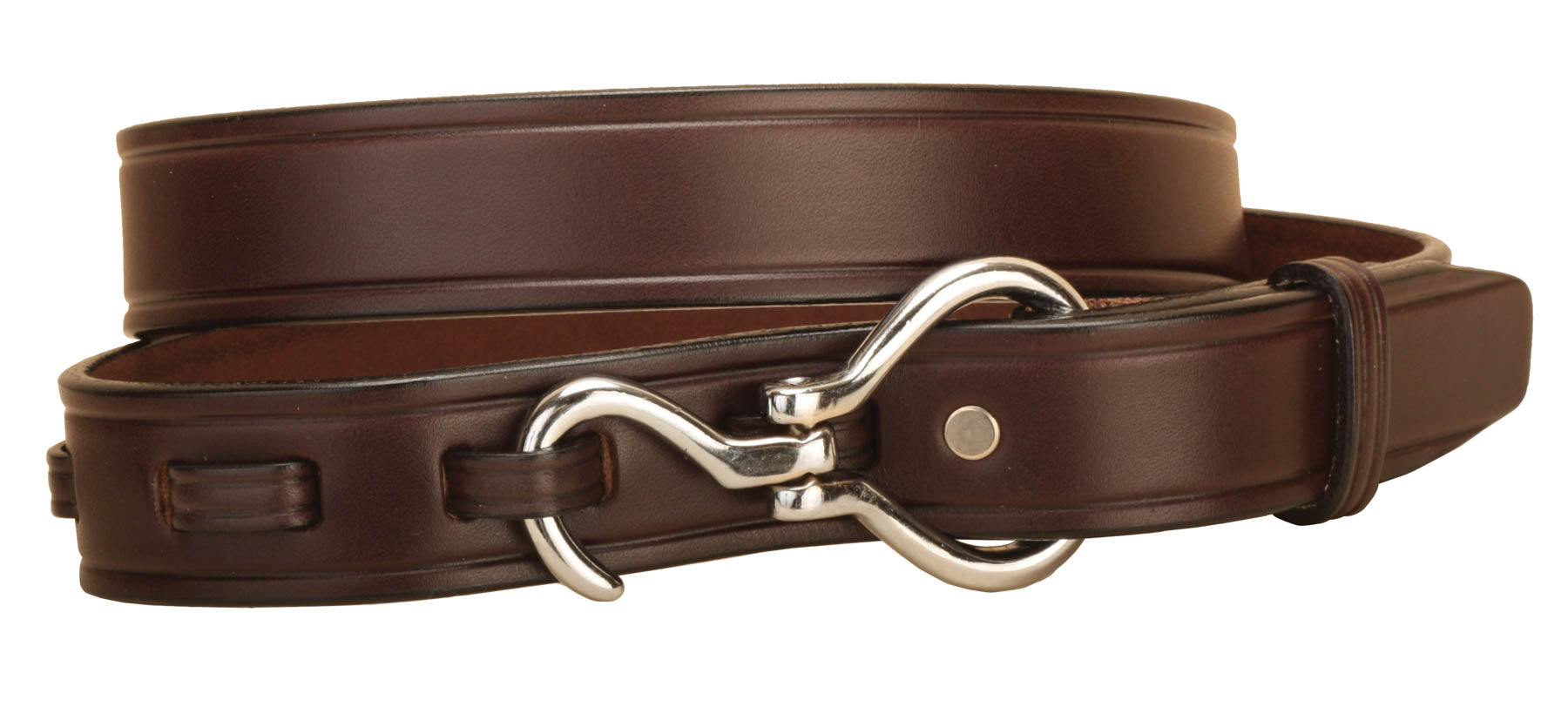 Side pull havane doublé + rênes - Sellerie L Hôte Side pull havane doublé + rênes - Sellerie L Hôte