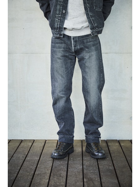 orSlow 105 Standard SELVEDGE - Black Denim Stone – Totem Brand Co.