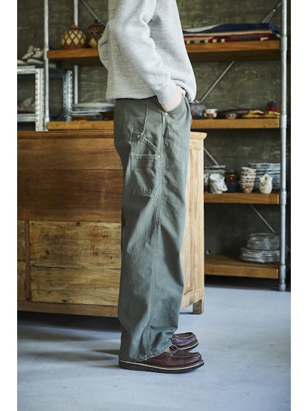 orSlow Dad's Fit Oxford Painter Pants - Army Green – Totem Brand Co.