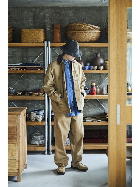 orSlow Relax Fit Oxford Coverall - Brown – Totem Brand Co.