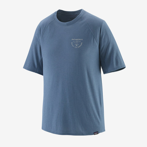 Patagonia Men's Capilene® Cool Trail Graphic Shirt - Forge Mark Crest: Utility Blue