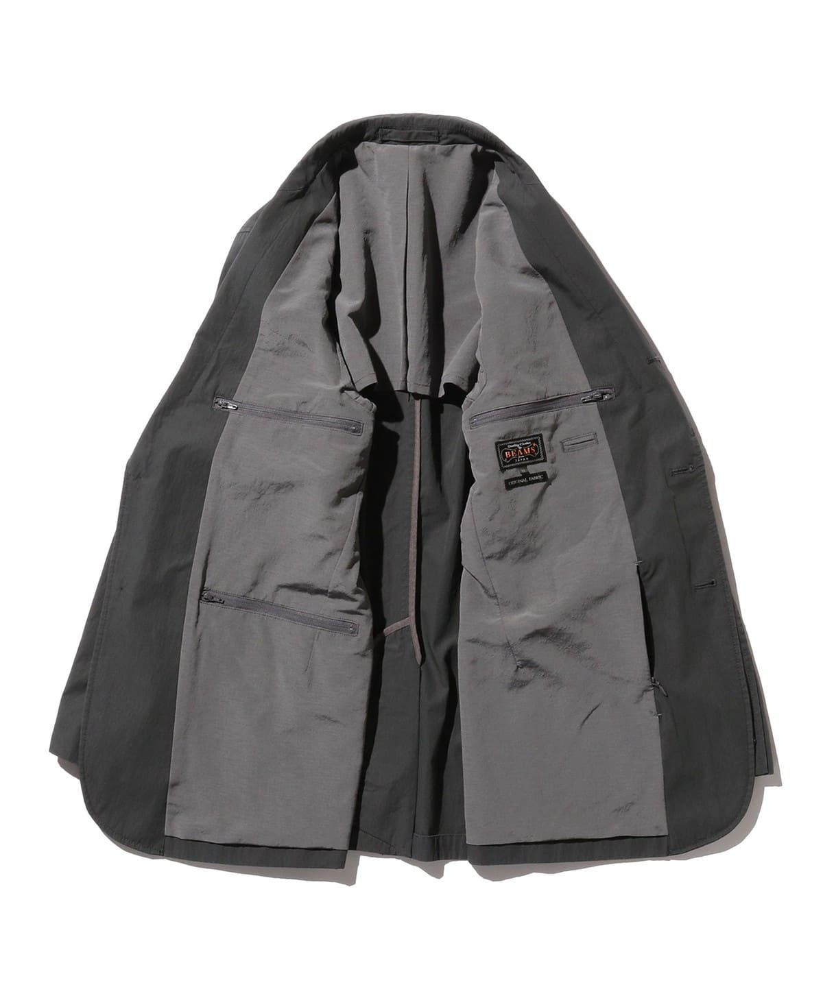 Beams Plus | 3B Travel Jacket Comfort Cloth | Charcoal – Totem Beams Plus | 3B Travel Jacket Comfort Cloth | Charcoal – Totem