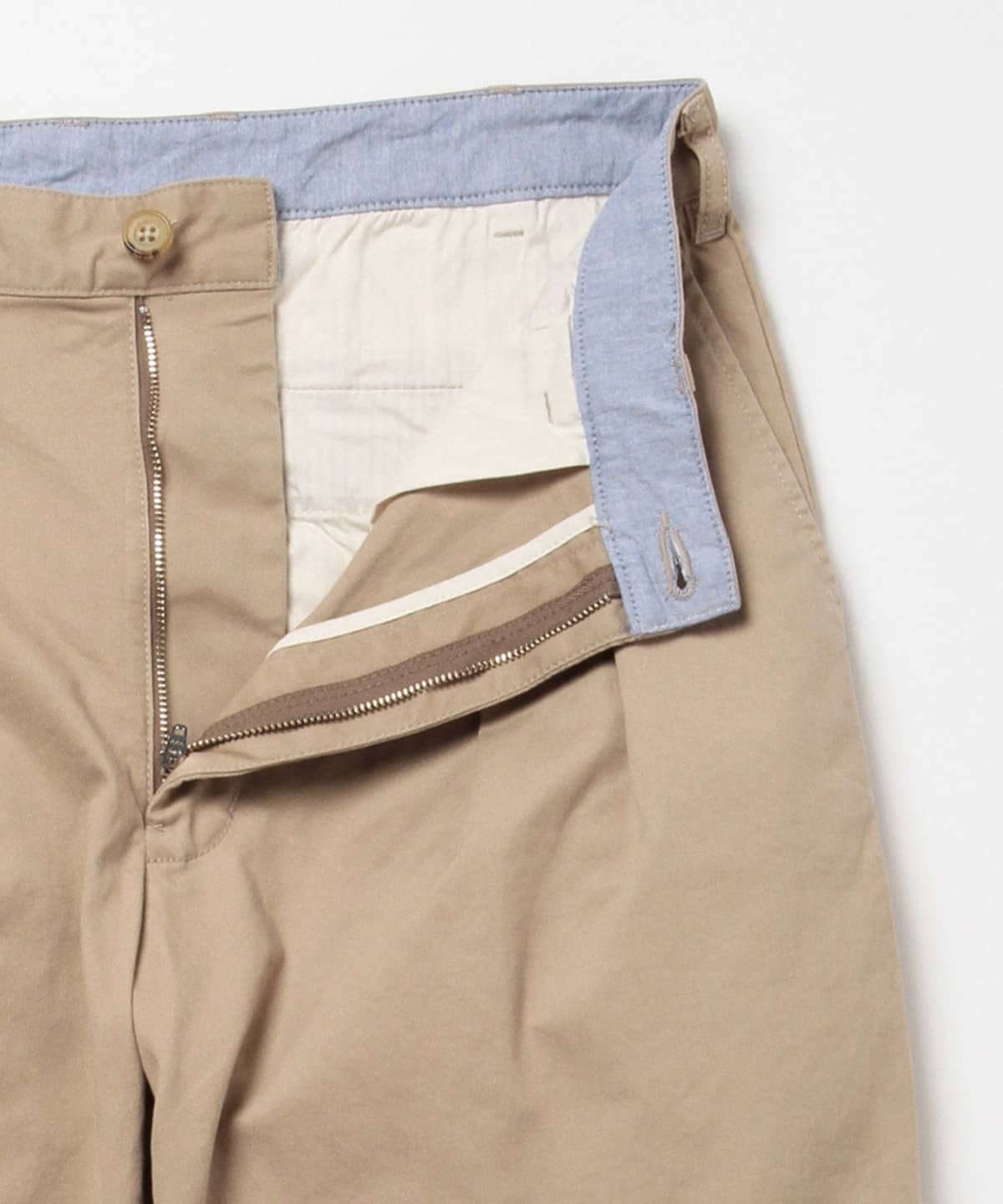 Beams Plus 2 Pleats Tapered Twill - Khaki – Totem Brand Co.