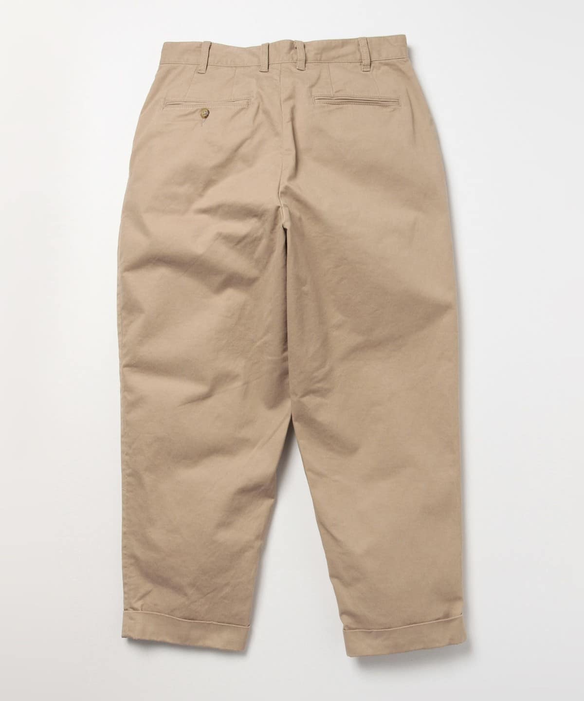 Beams Plus 2 Pleats Tapered Twill - Khaki – Totem Brand Co.