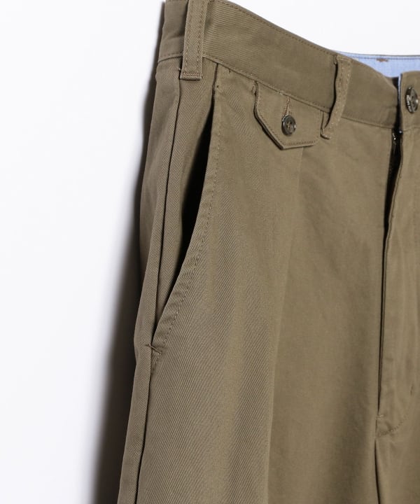 Beams Plus 2 Pleats Tapered Twill - Olive – Totem Brand Co.