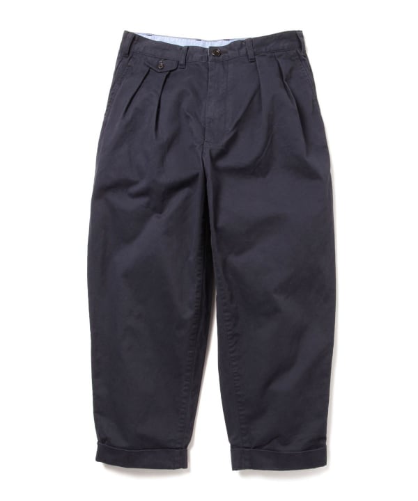 パンツ BEAMS PLUS / 2 Pleats Tapered Twill Beams Plus 2 Pleats Tapered Twill - Navy – Totem Brand Co.