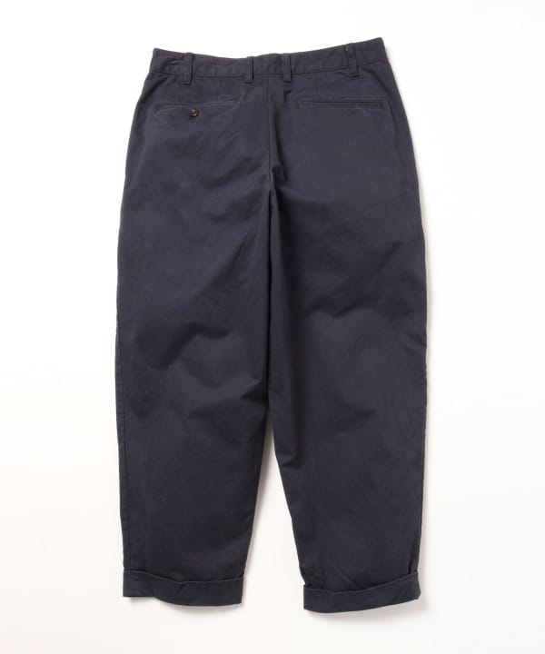 Beams Plus 2 Pleats Tapered Twill - Navy – Totem Brand Co.