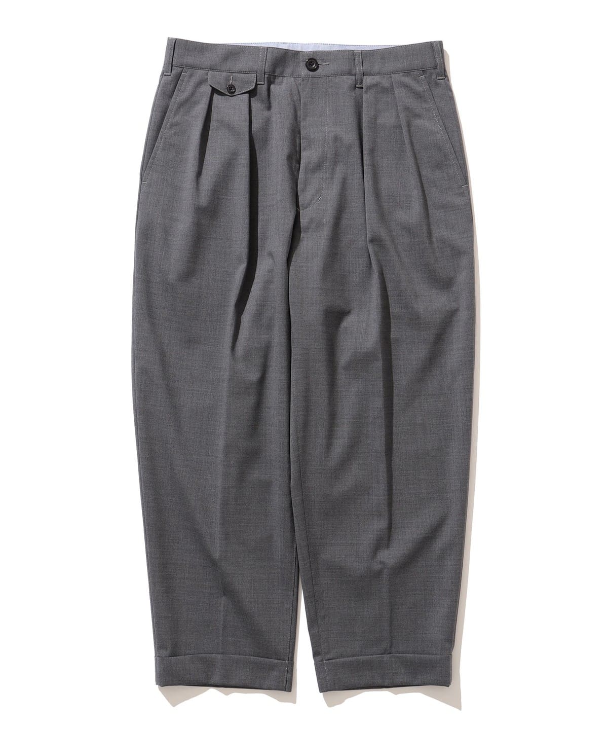 Beams Plus 2 Pleats Tapered Wool Tropical - Grey – Totem Brand Co.