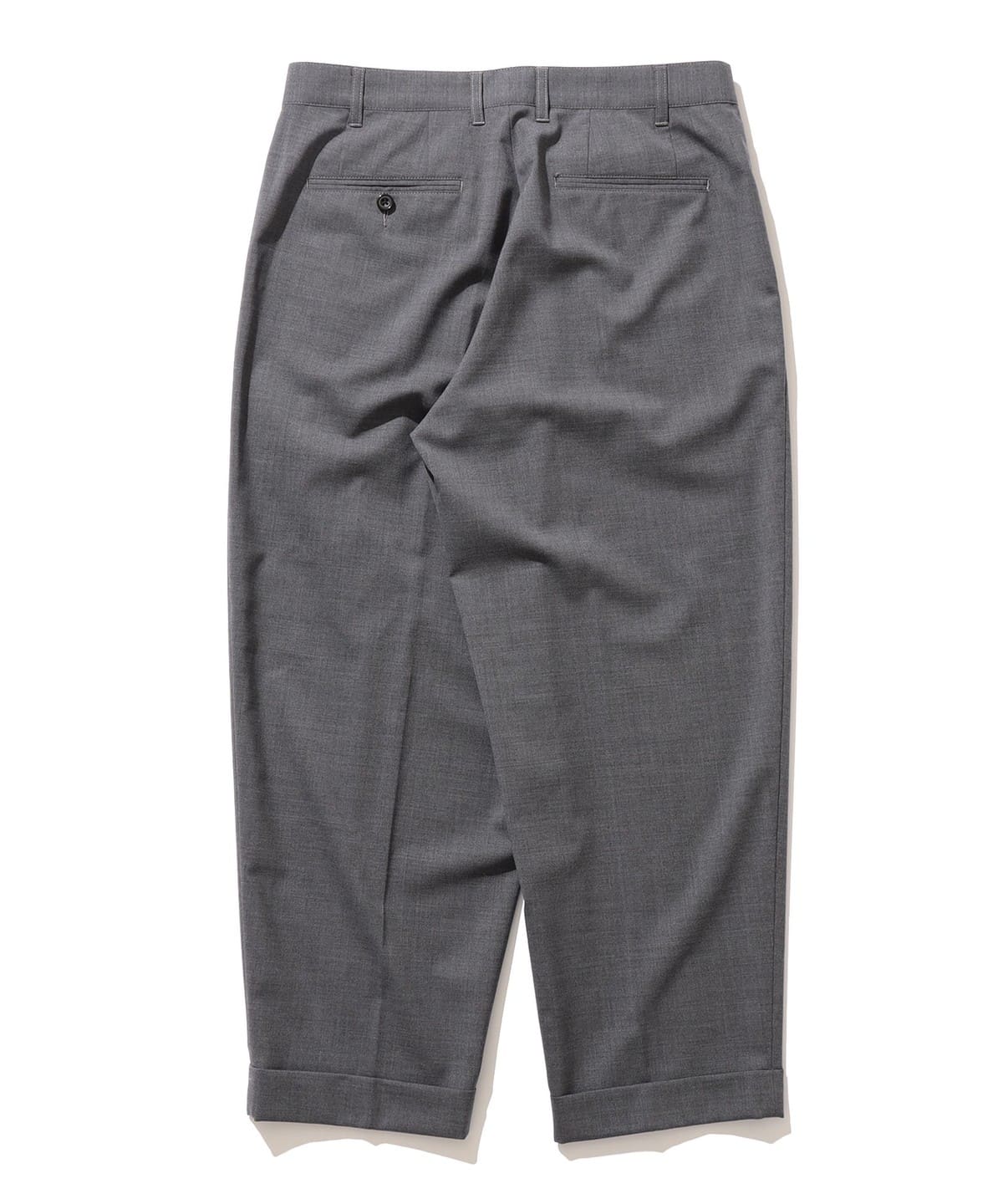 BEAMS + 2 Pleats Wool グレー　廃番 Beams Plus 2 Pleats Tapered Wool Tropical - Grey – Totem Brand Co.