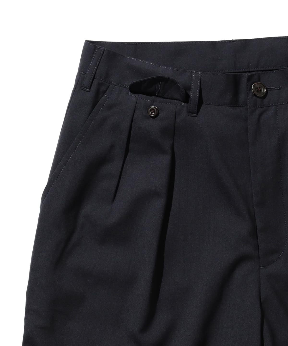 Beams Plus 2 Pleats Shorts Wool Tropical - Navy – Totem Brand Co.