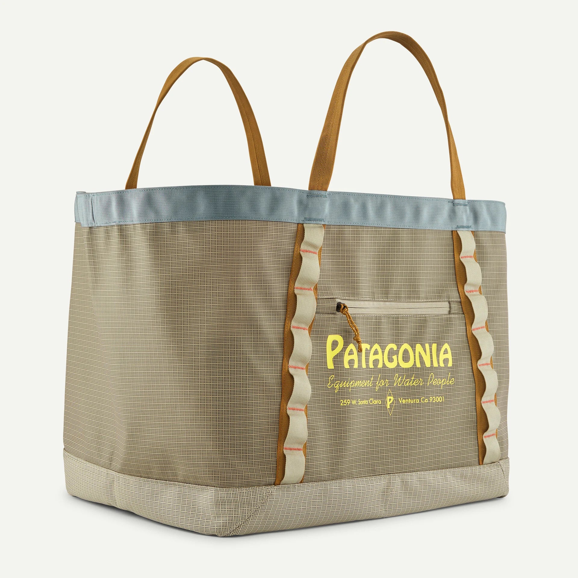 Patagonia Black Hole Gear Tote Water People Banner: Weathered Stone