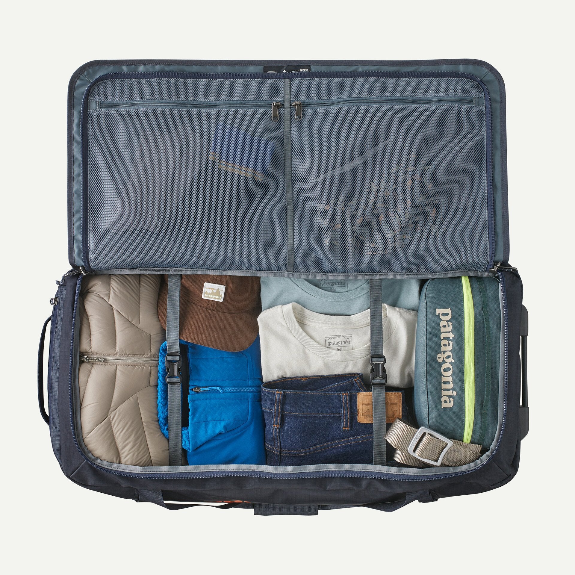 hex grey patagonia black hole duffel Patagonia Black Hole Wheeled Duffel 100 Liter Noble Grey