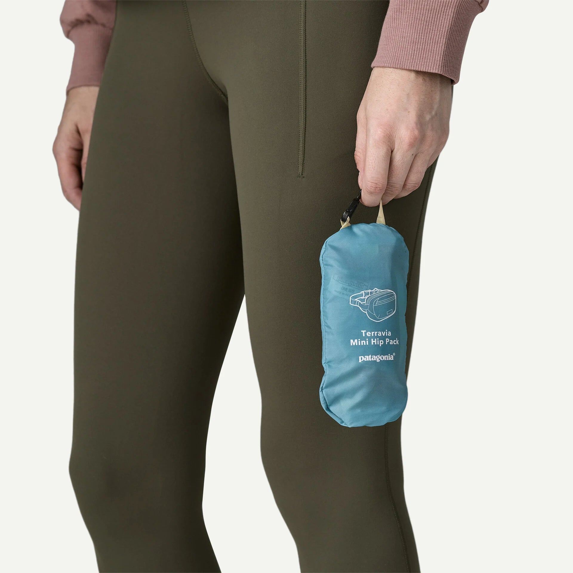 Patagonia Terravia Mini Hip Pack 1L - Patchwork: Snowmelt Blue