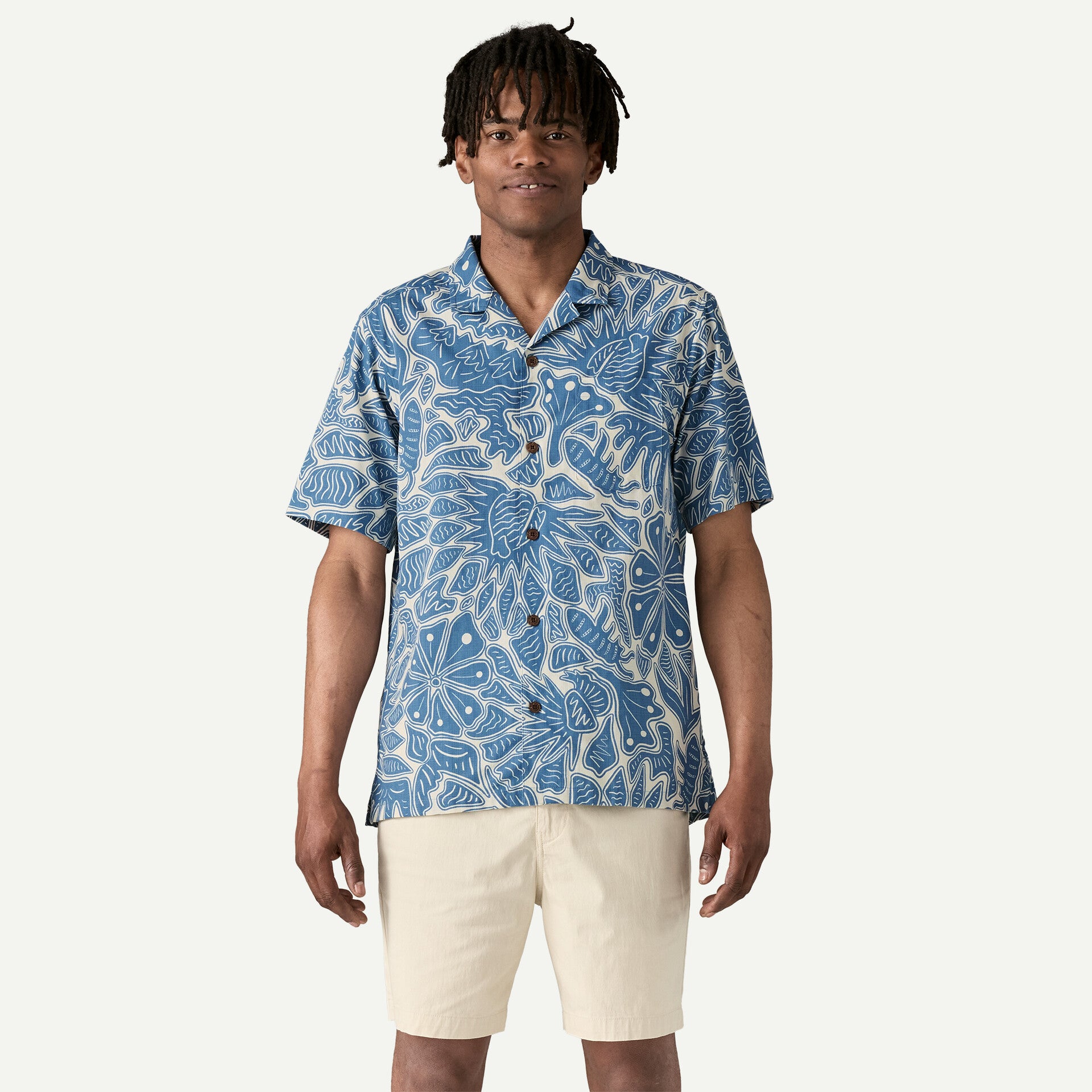 Patagonia - Men's Tidal Threads Camp Shirt - Bees and Flowers