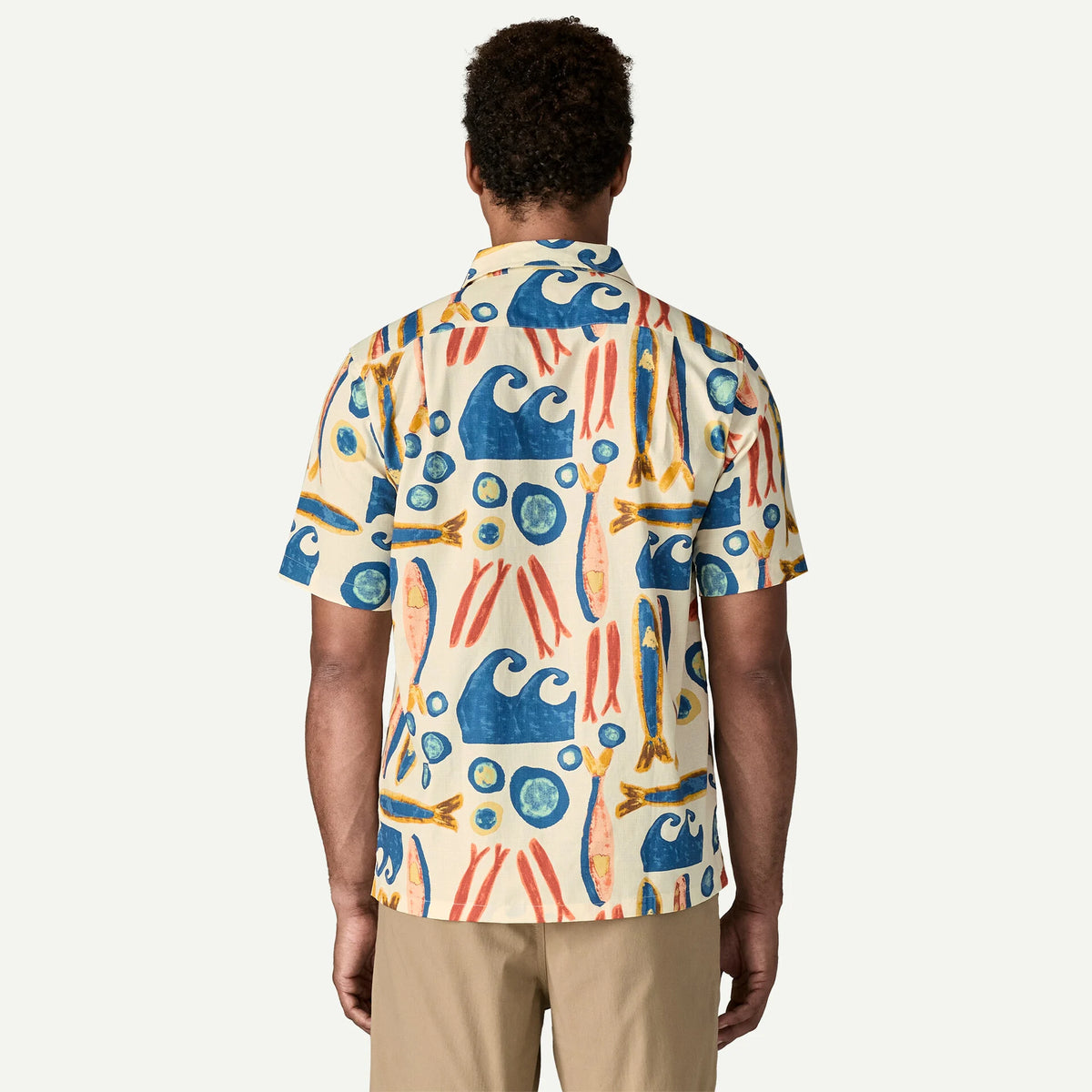 Patagonia Men's Tidal Thread Camp Shirt - Future Flowers: Honey
