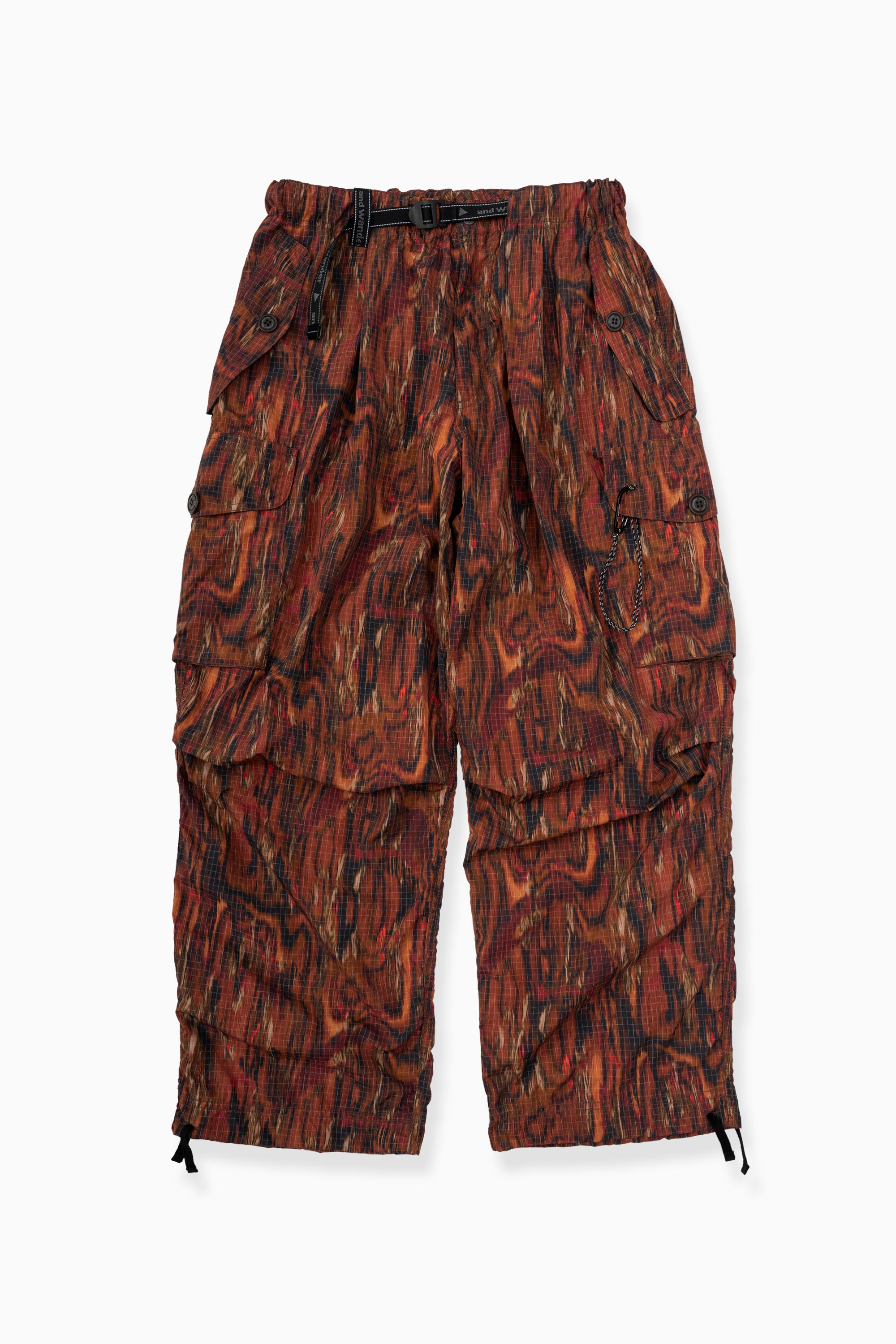 パンツ and wander printed cargo pants And Wander Printed Ripstop Cargo Pants - Red – Totem Brand Co.