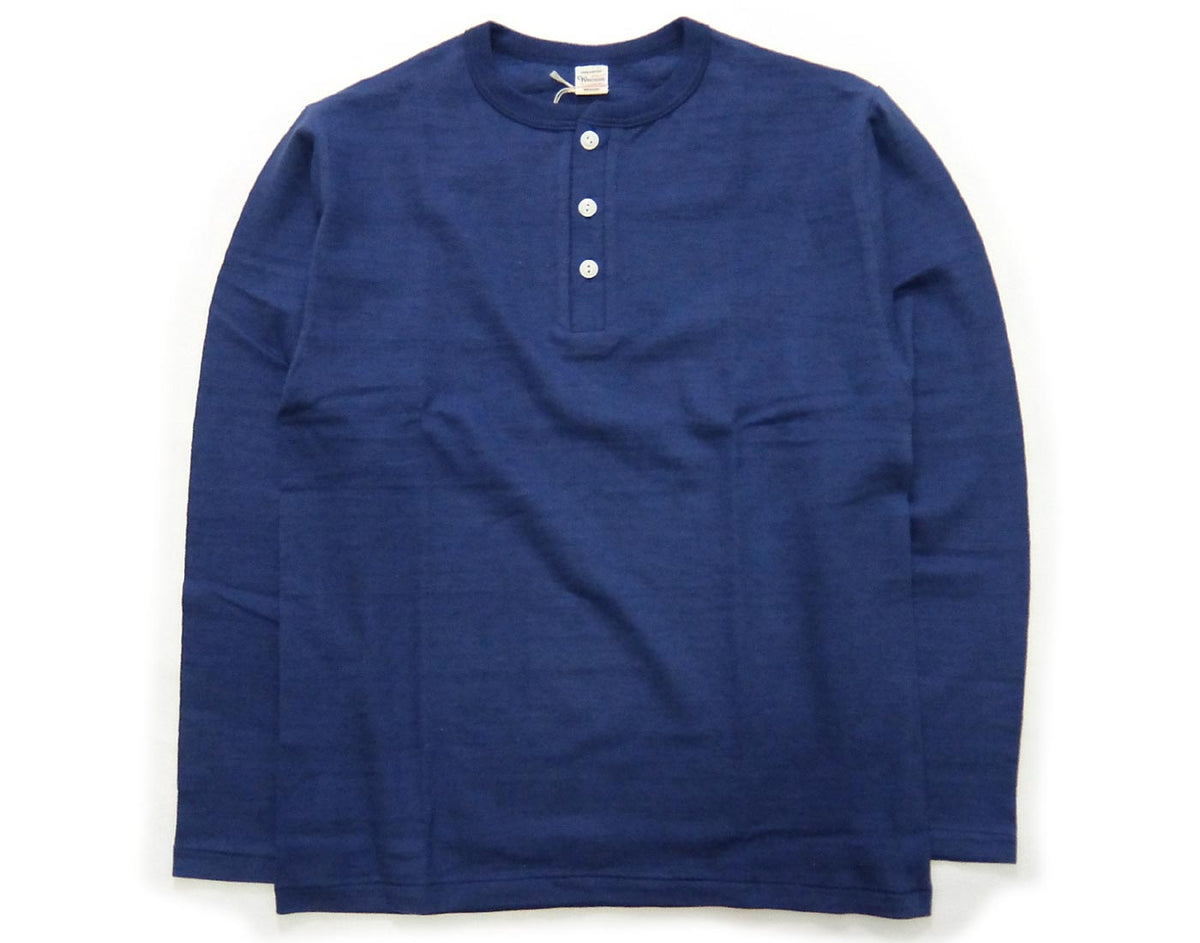 Warehouse & Co. Lot 5907 - Long Sleeve Henley Neck - Navy – Totem 