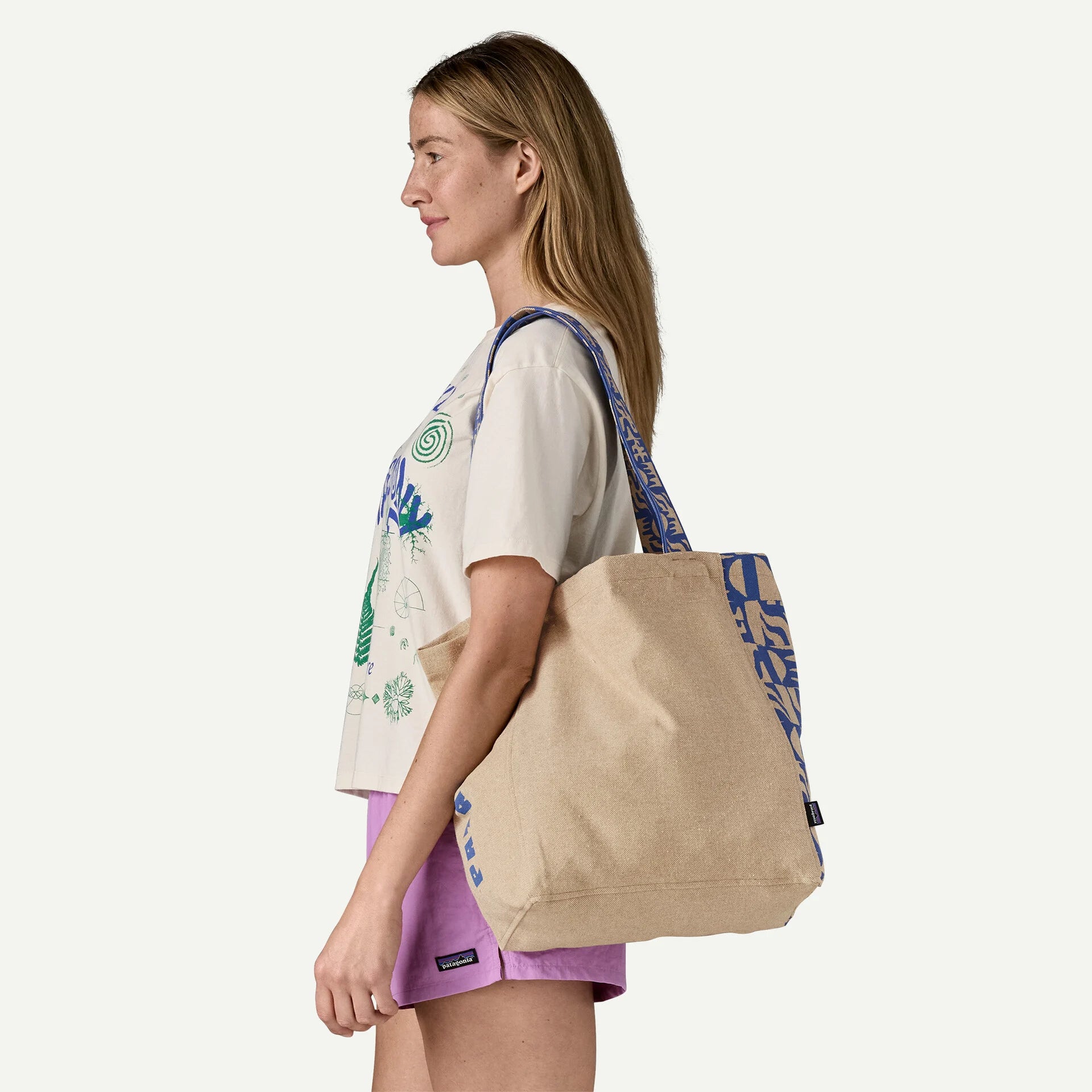 patagonia recycled bag Patagonia Recycled Market Tote '73 Skyline Classic Tan