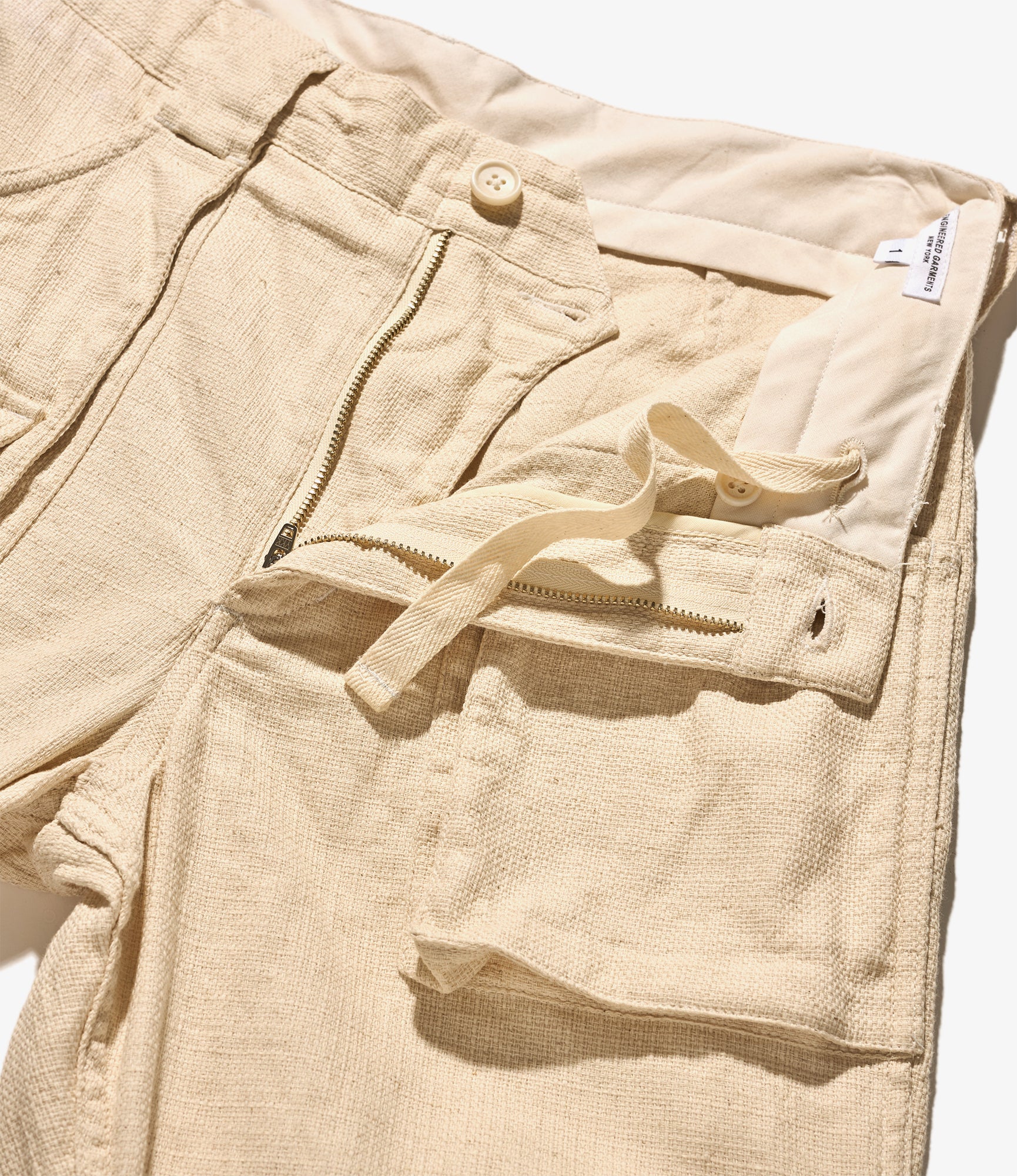 Engineered Garments 5P Pant - Natural CL Java Cloth – Totem Brand Co.
