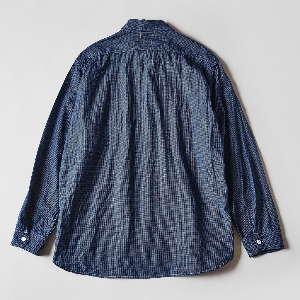 Post O'Alls No.2 Shirt : Indigo Check 2 - Indigo – Totem Brand Co.