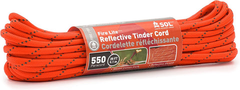 Sol Fire Lite Reflective Tinder Cord 550, 30 ft.
