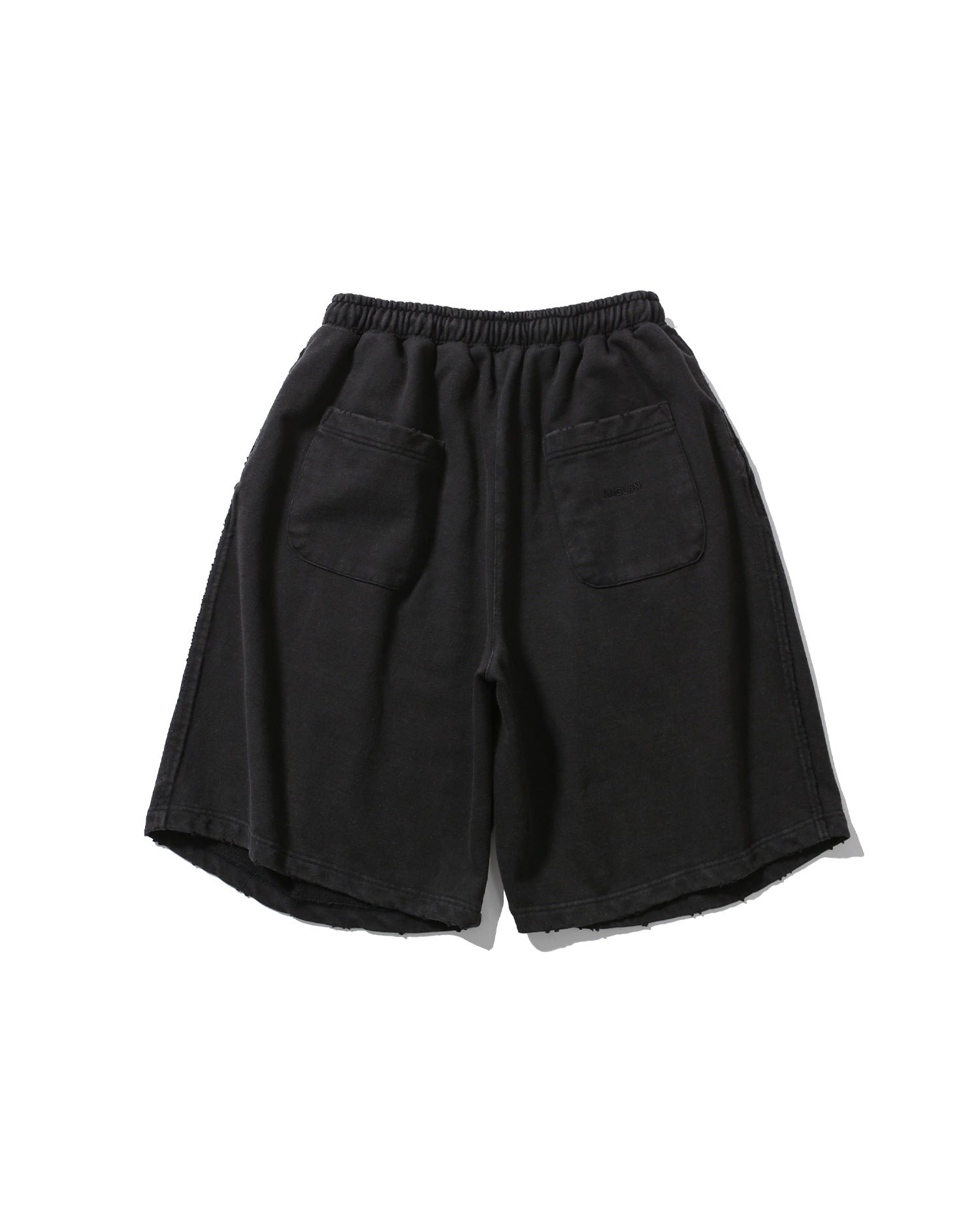 Anglan Cross Pleated Sweat Shorts - Washed Black – Totem Brand Co.