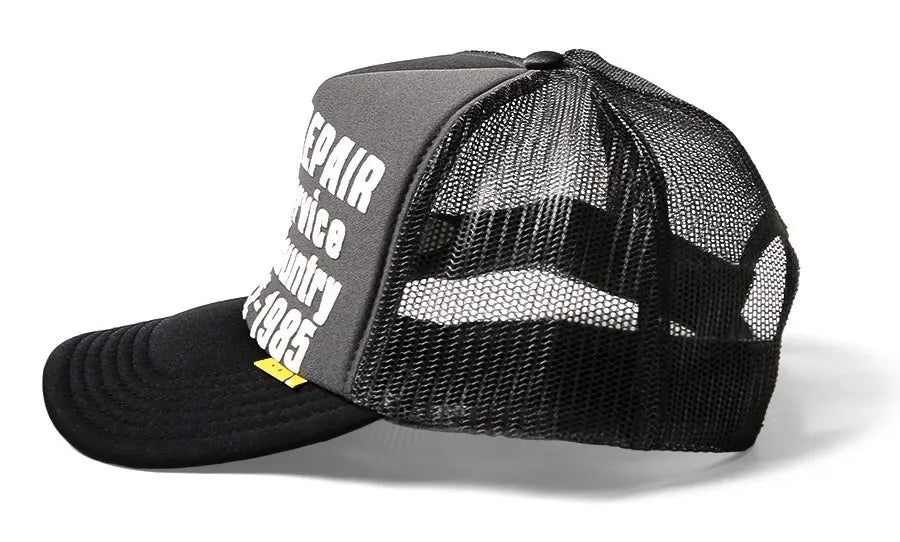 Kapital DENIM REPAIR SERVICE Track Cap - Gray/Black – Totem