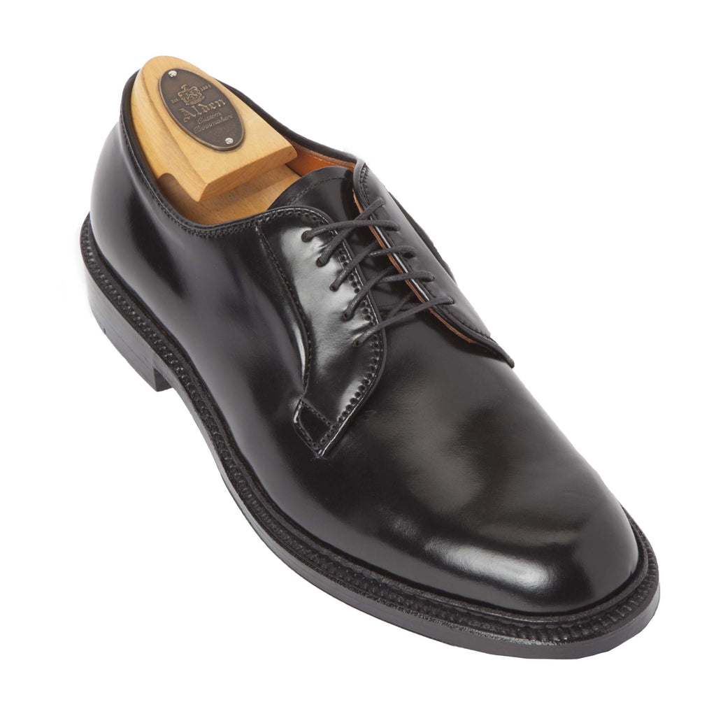 Alden Men's 9901 Plain Toe Blucher (Black Shell Cordovan) – Totem