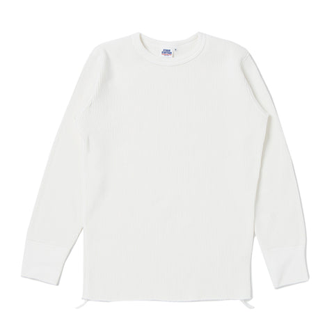 Studio D'Artisan (9936) Heavy Thermal Long Sleeve Shirt - White