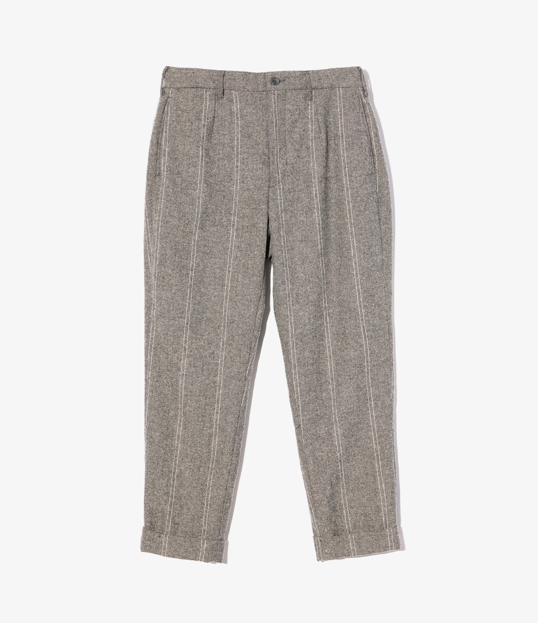 Engineered Garments Andover Pant - Lt. Grey Wool Striped HB