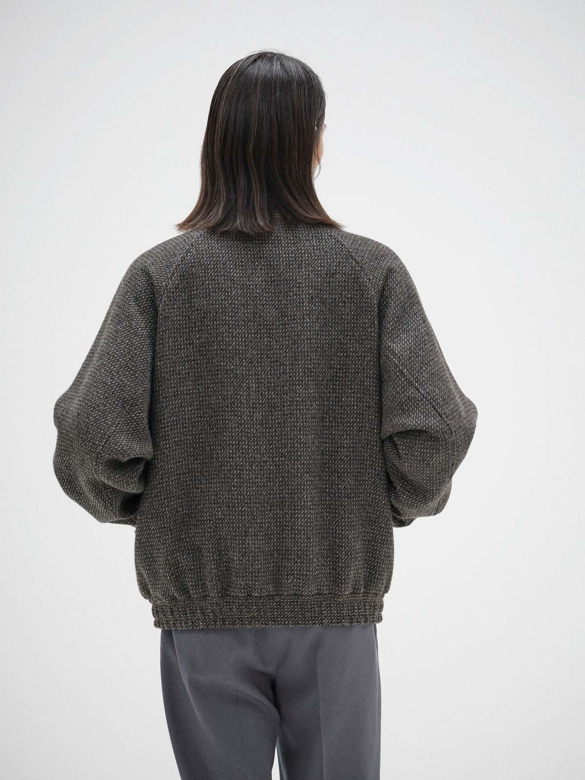 Auralee Alpaca Wool Silk Zip Tweed Blouson – Totem Brand Co.