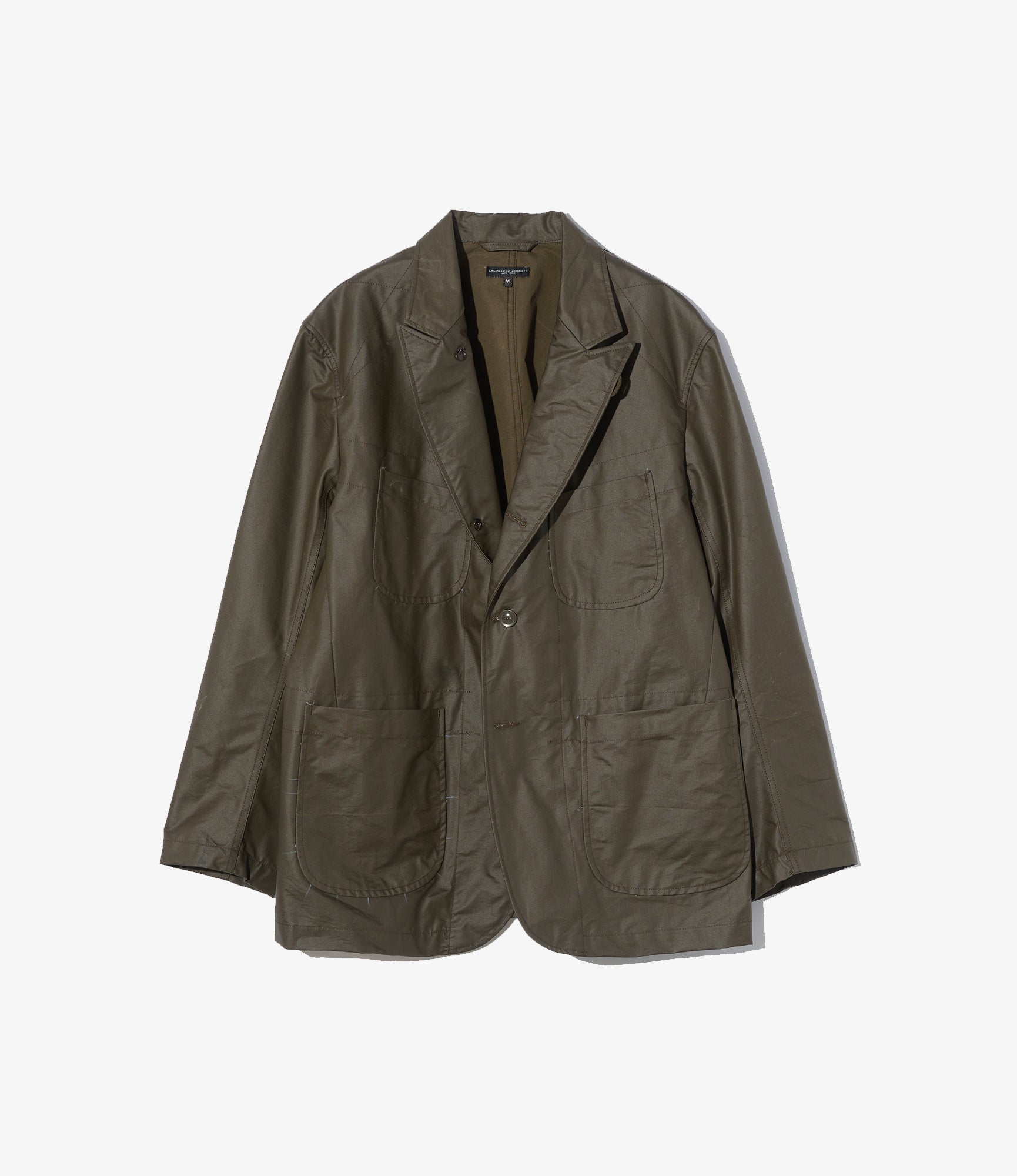 極美品 ENGINEERED GARMENTS BEDFORD JACKET M Engineered Garments Bedford Jacket - Olive Nyco Coated Cloth