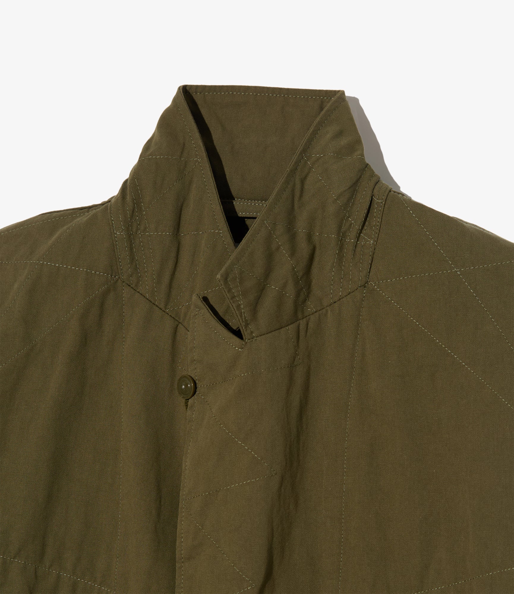 Engineered Garments Bedford Jacket - Olive Cotton Sanded Cloth