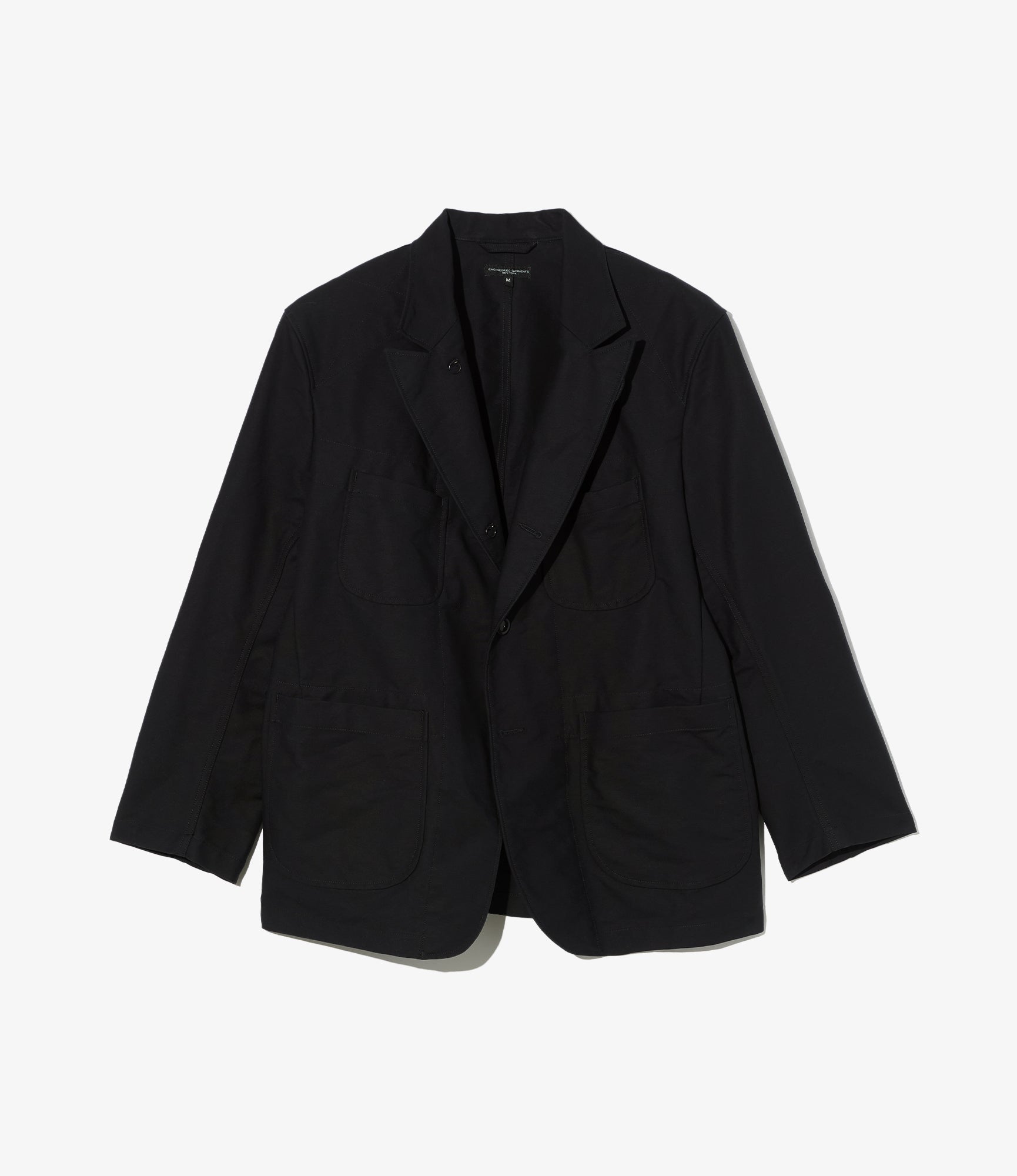 Engineered Garments Bedford Jacket - Black Cotton Double Cloth