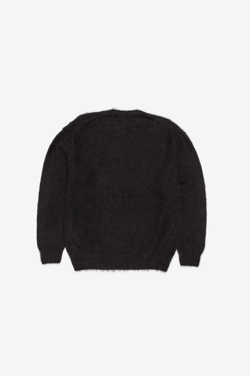 Auralee Brushed Super Kid Mohair Knit P/O - Ink Black – Totem