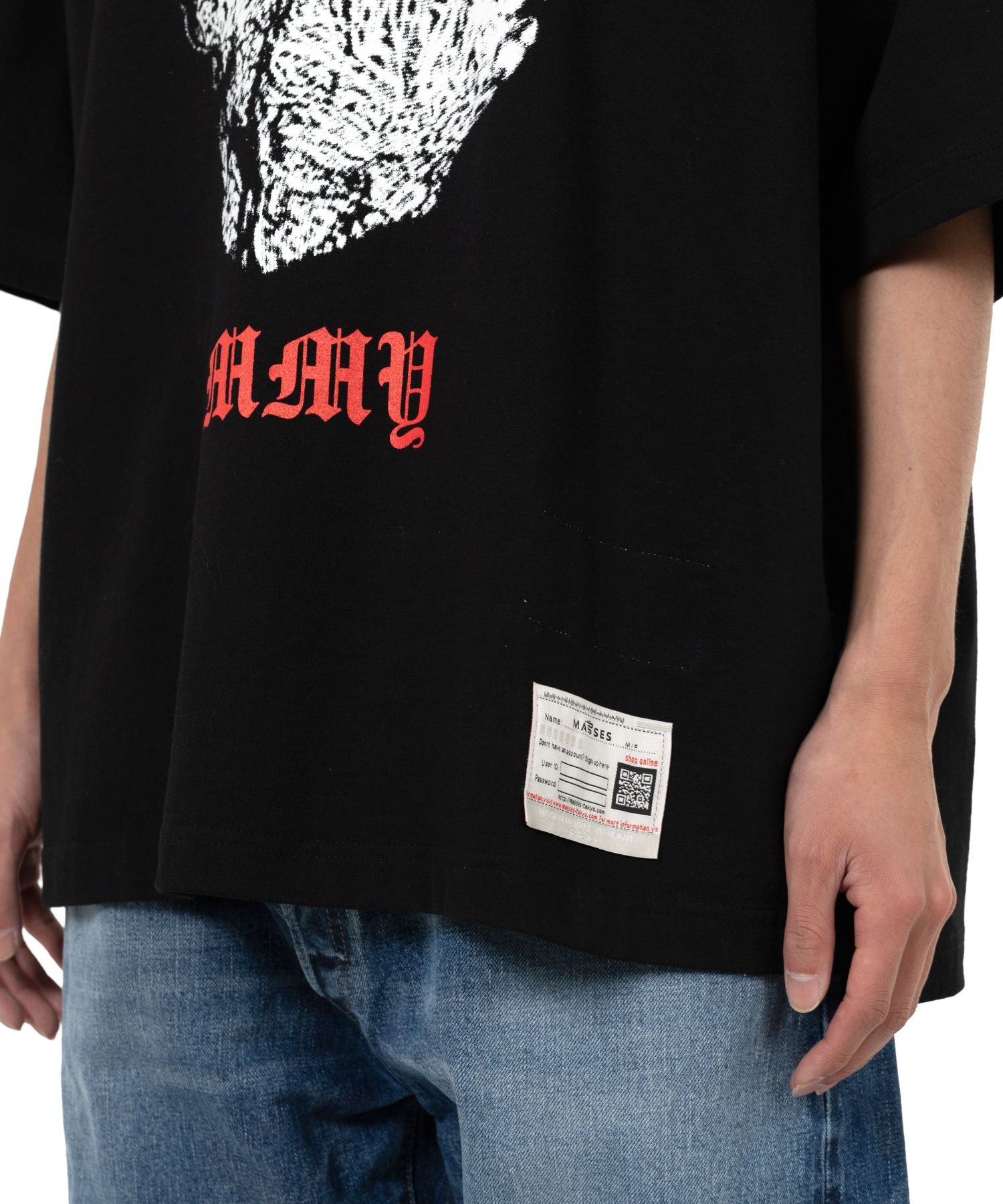 Maison Mihara Yasuhiro - Masses Hands Print T-Shirt - Black