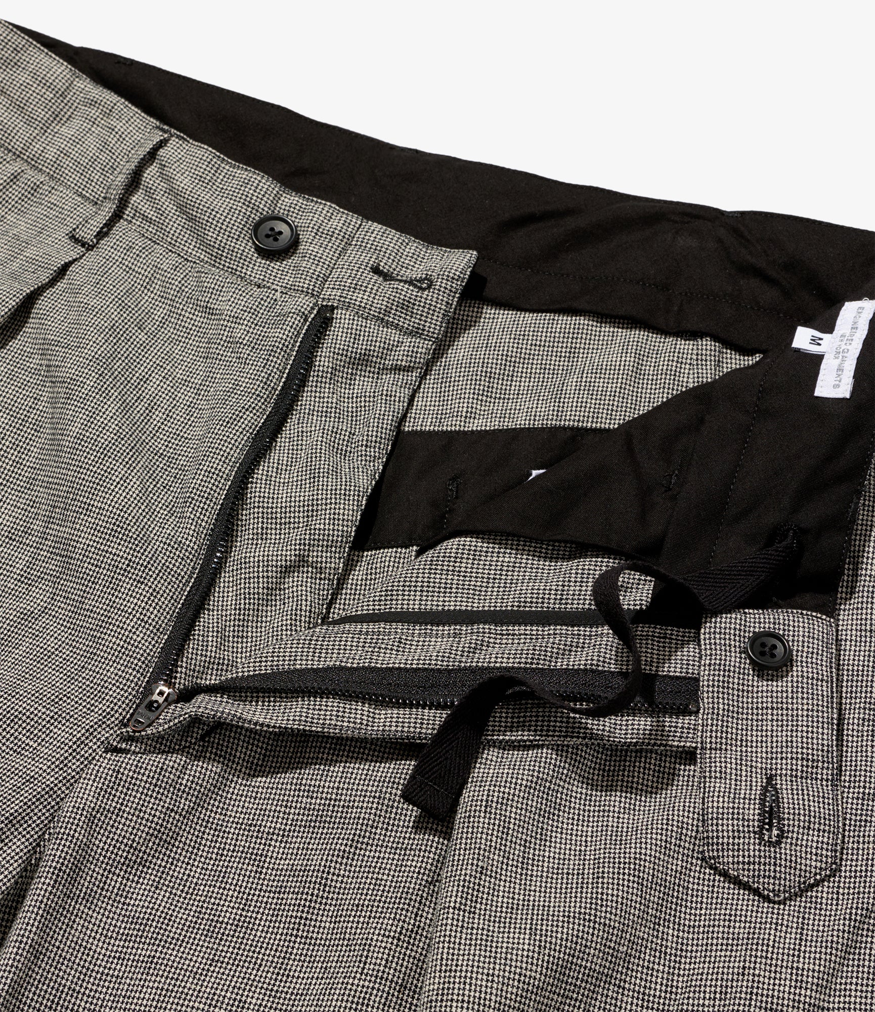 Engineered Garments Carlyle Pant - Black/Grey CL Houndstooth