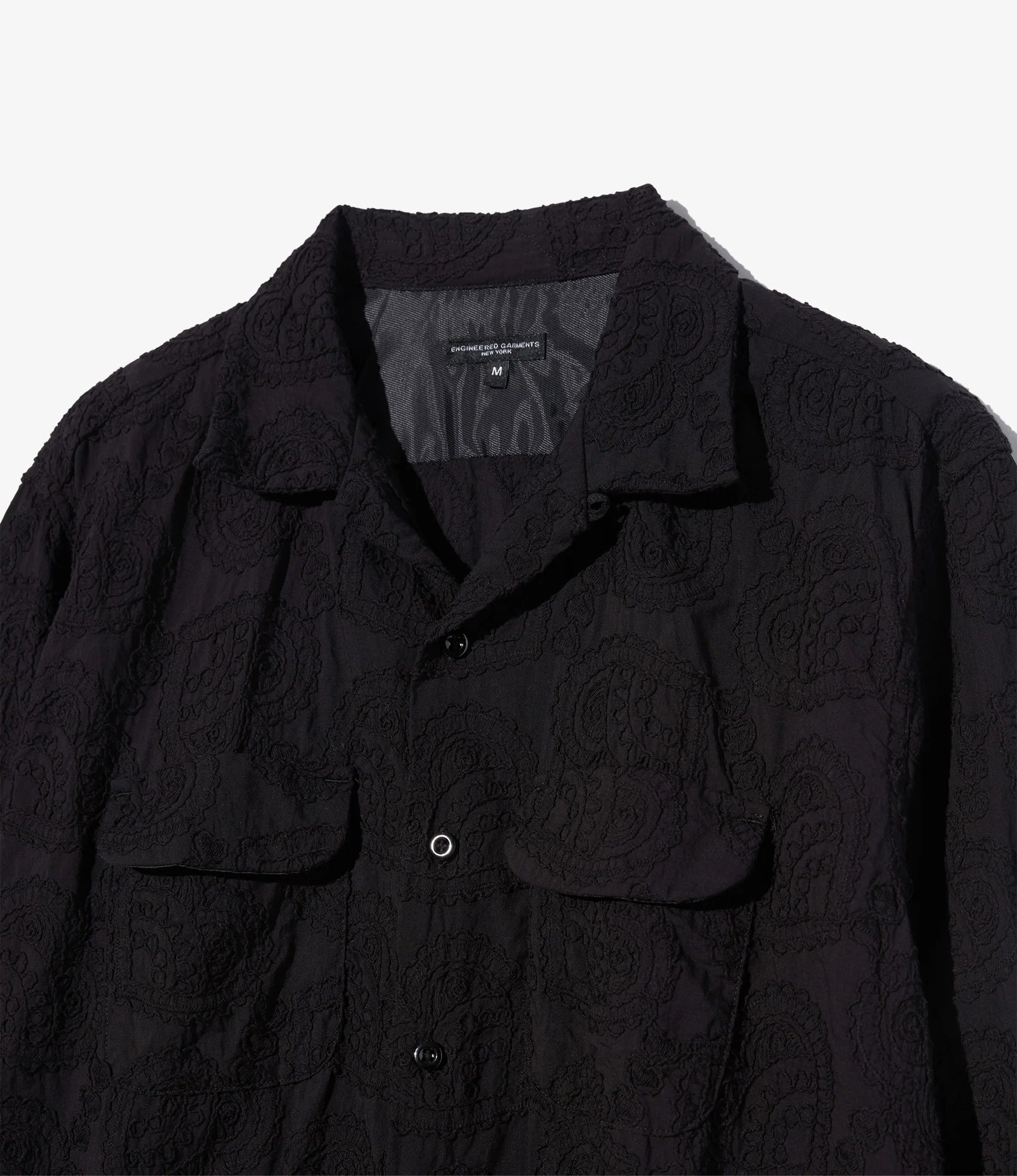 a*n様 ENGINEERED GARMENTS Classic Shirt ブ Engineered Garments Classic Shirt - Black Cotton Paisley